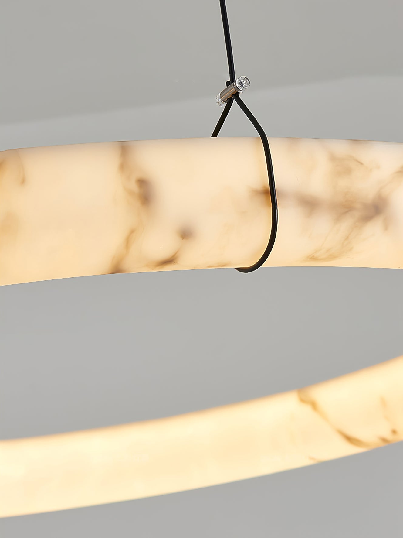 Alabaster Ring Chandelier