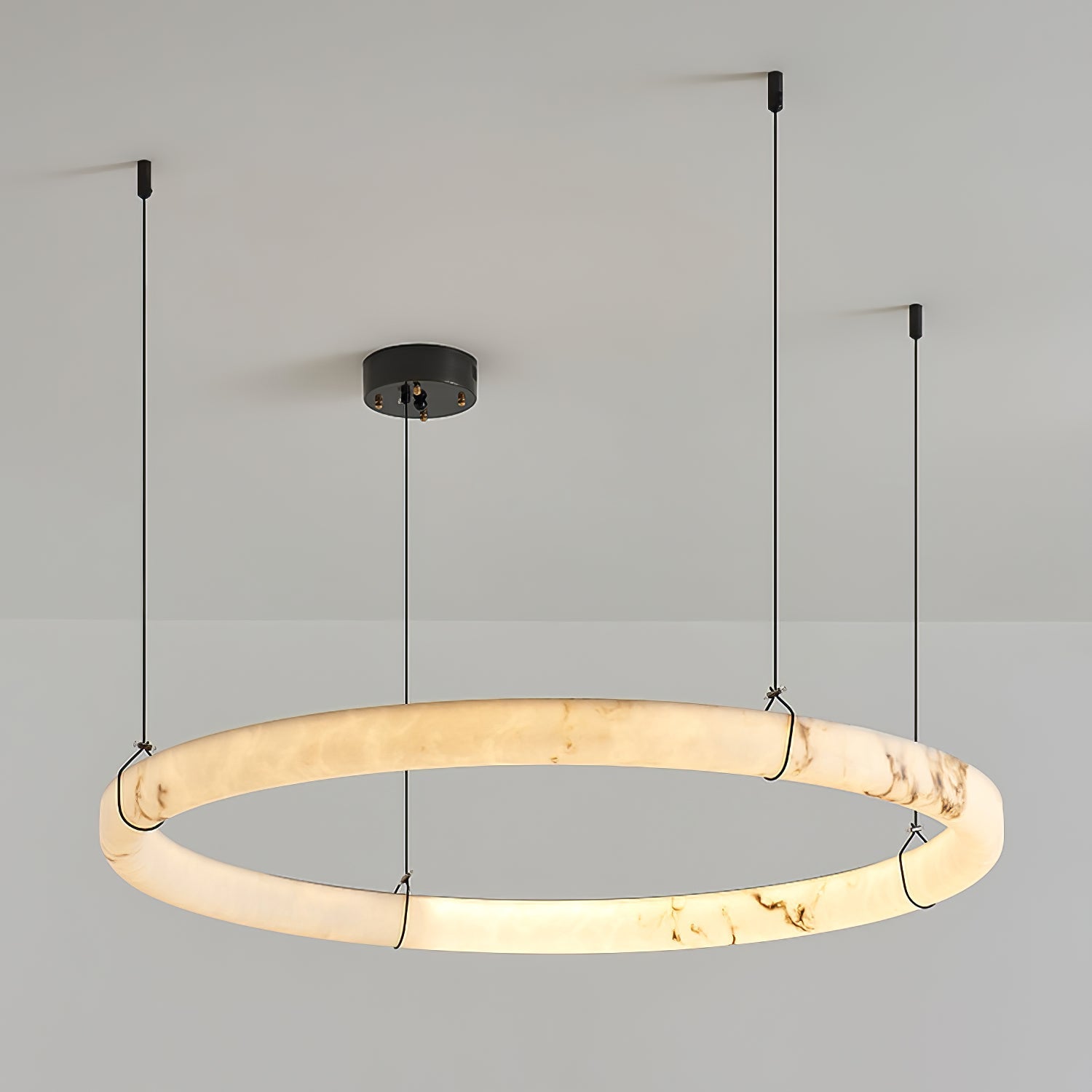 Alabaster Ring Chandelier