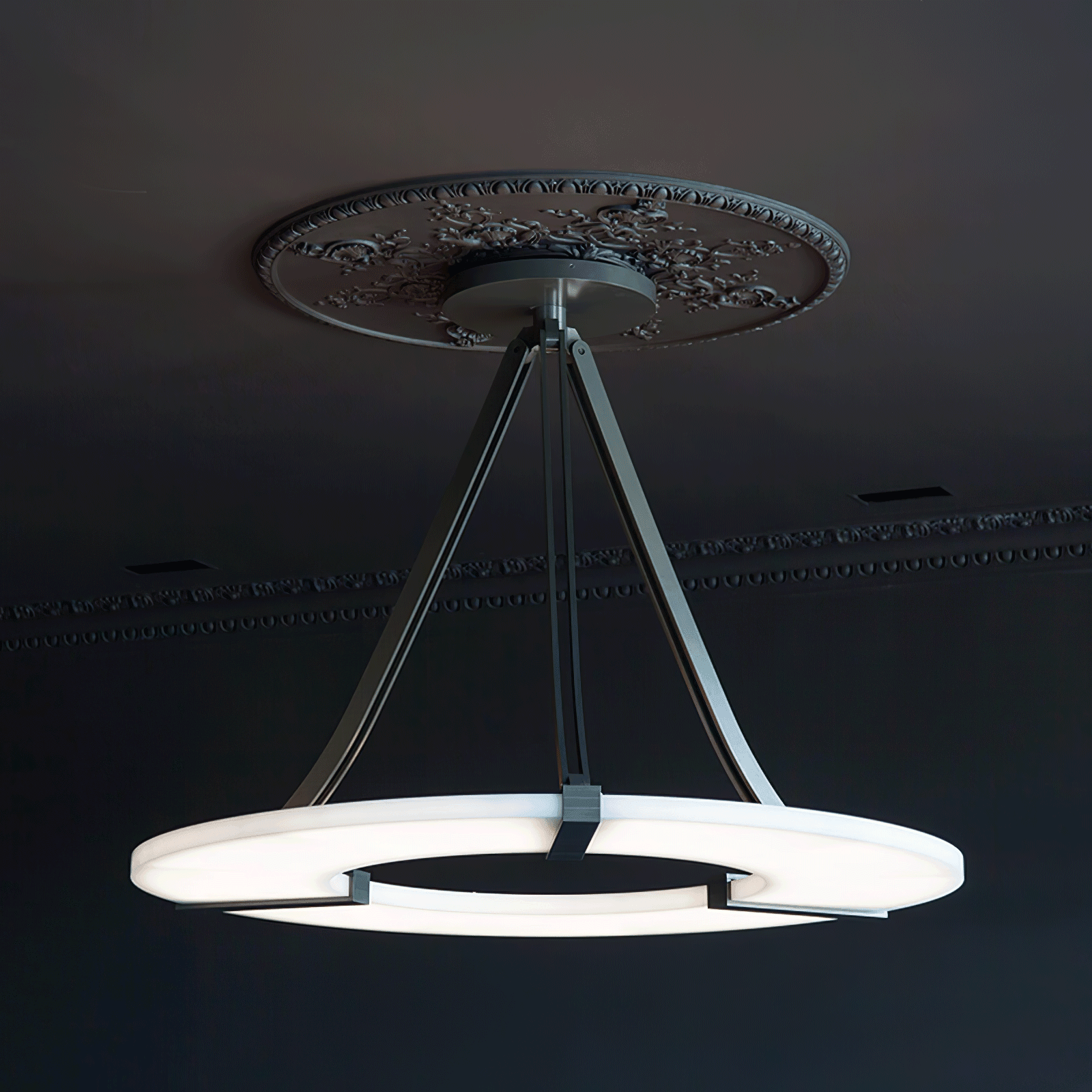 Alabaster Halo Chandelier