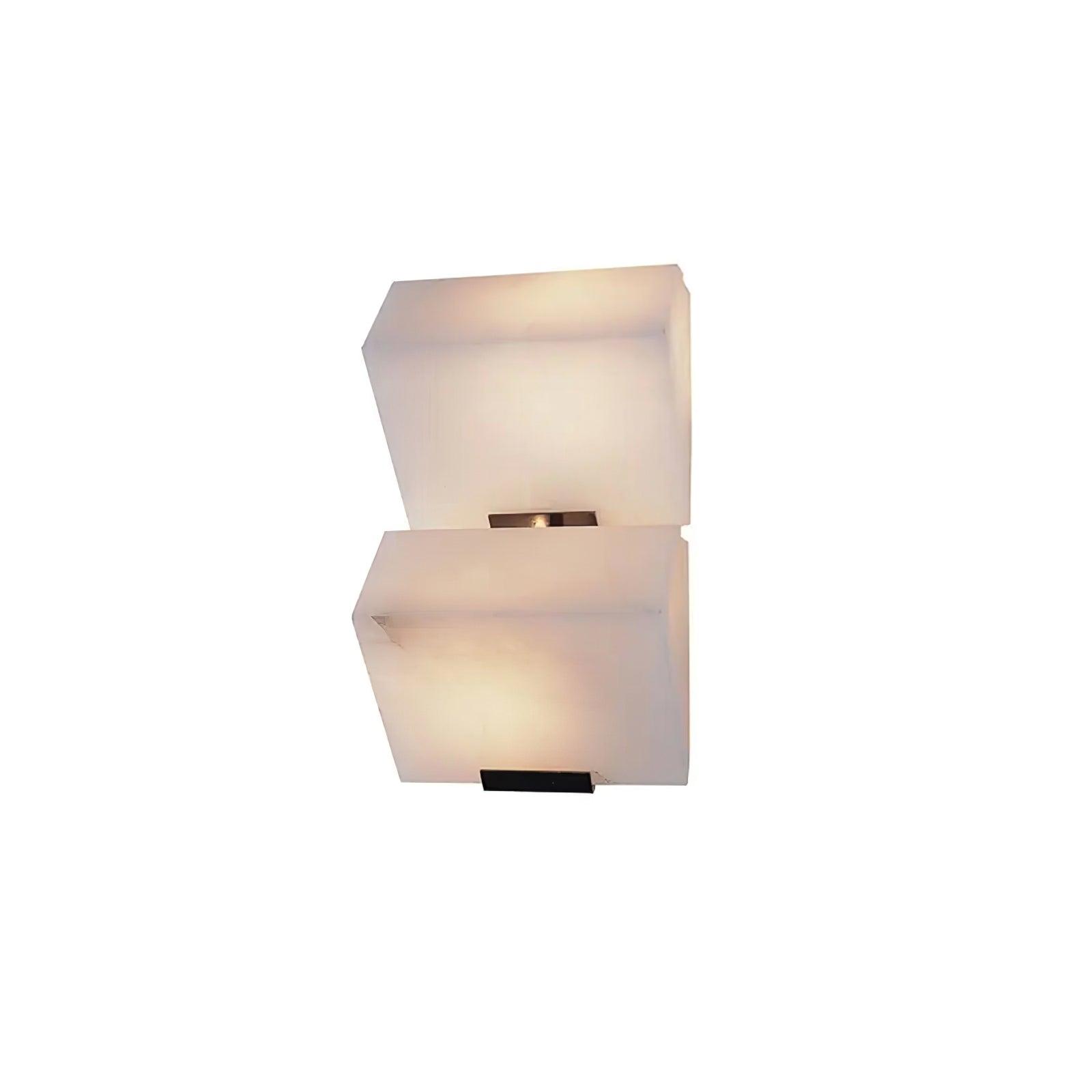 Alabaster Staircase Wall Light, Hardwired Wall Sconce, detail 17