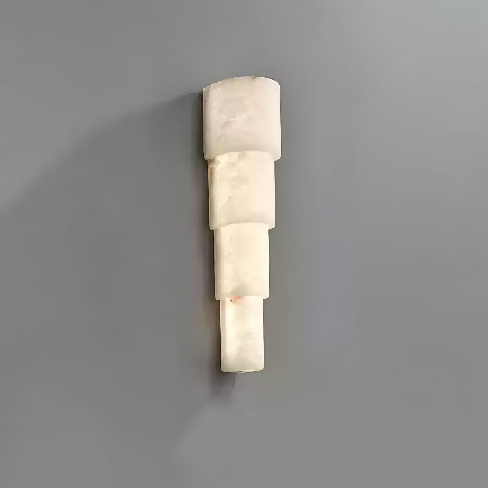 Alba Cascade Alabaster Wall Light, Hardwired Wall Sconce, detail 17