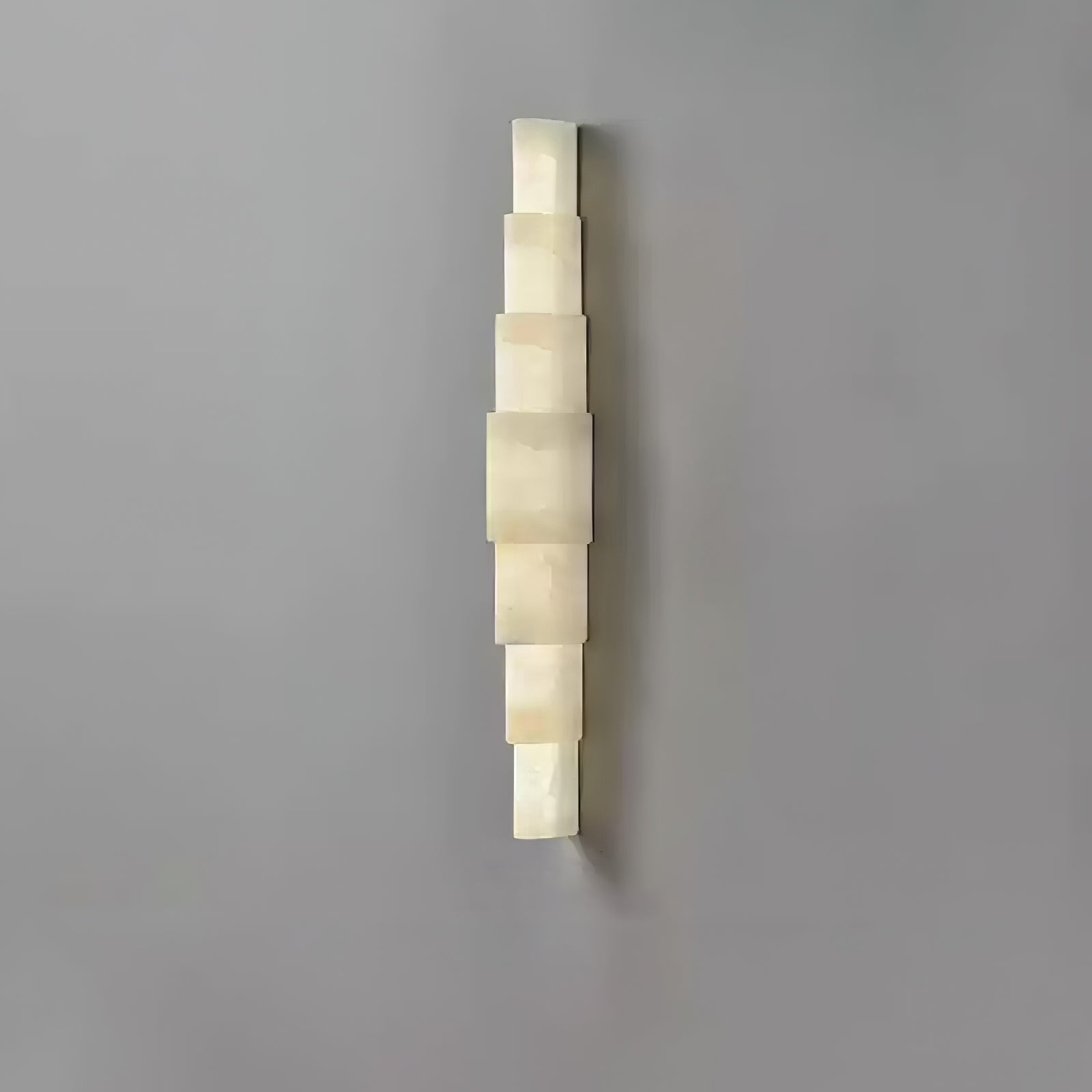 Alba Cascade Alabaster Wall Light, Hardwired Wall Sconce, detail 18