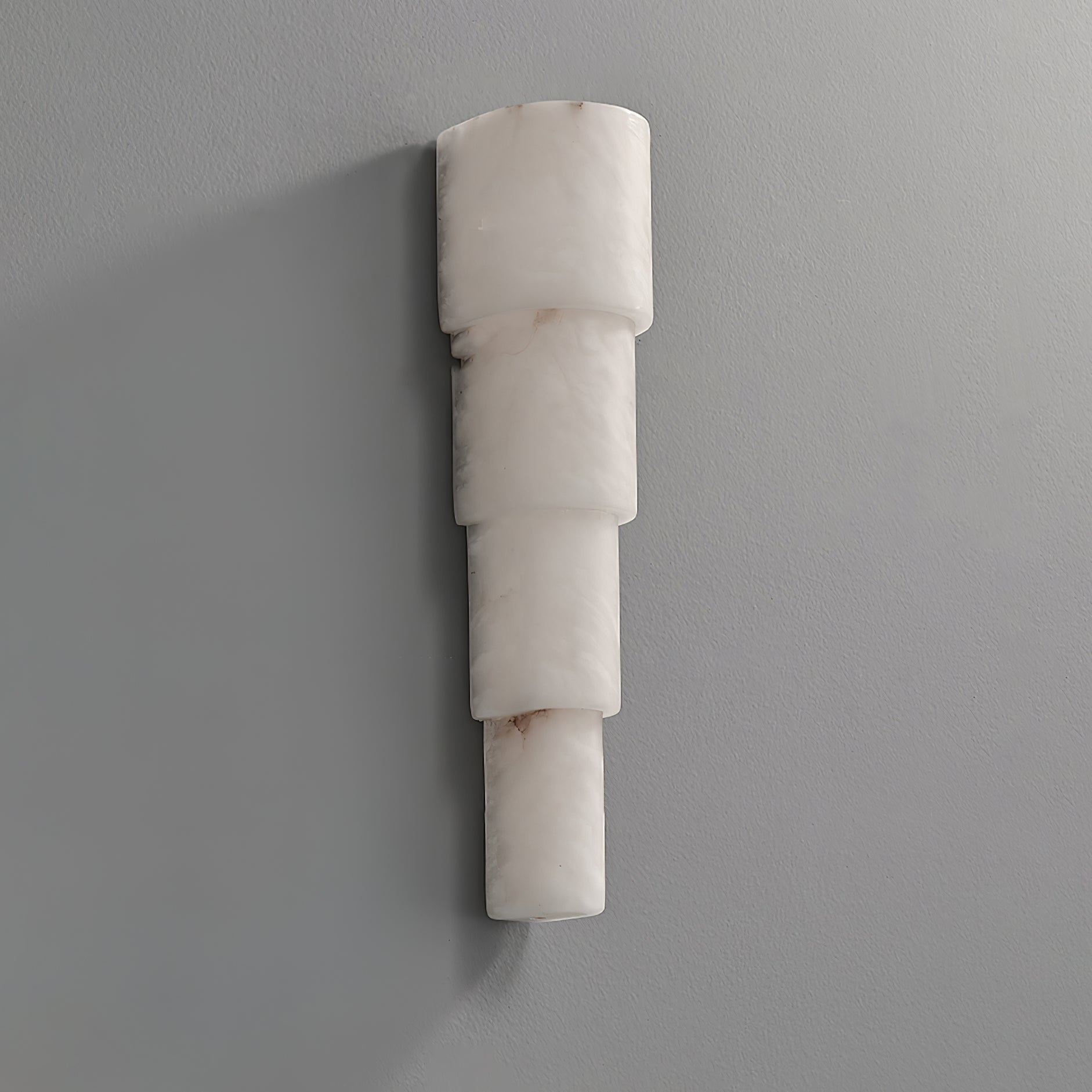 Alba Cascade Alabaster Wall Light, Hardwired Wall Sconce, detail 10