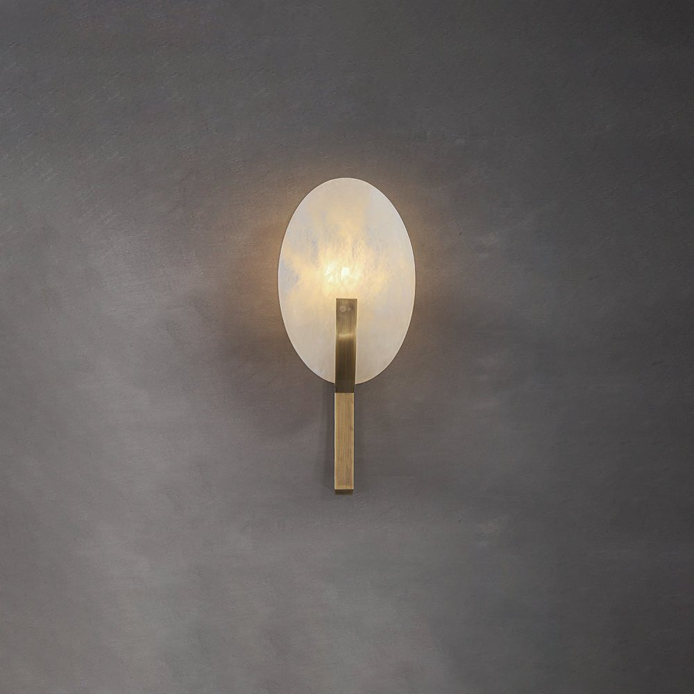 Alice Alabaster Plug-In Wall Light, Plug-In Wall Sconce, detail 21