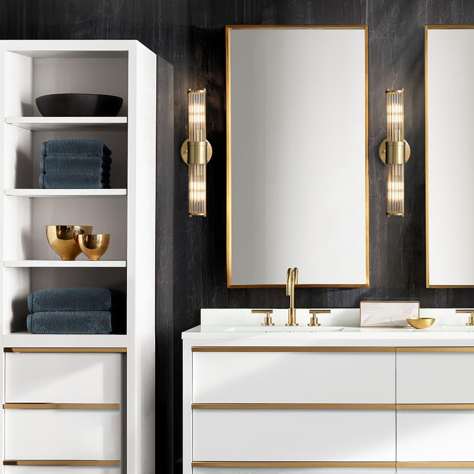 Allen Brass Wall Light, Hardwired Wall Sconce, detail 4