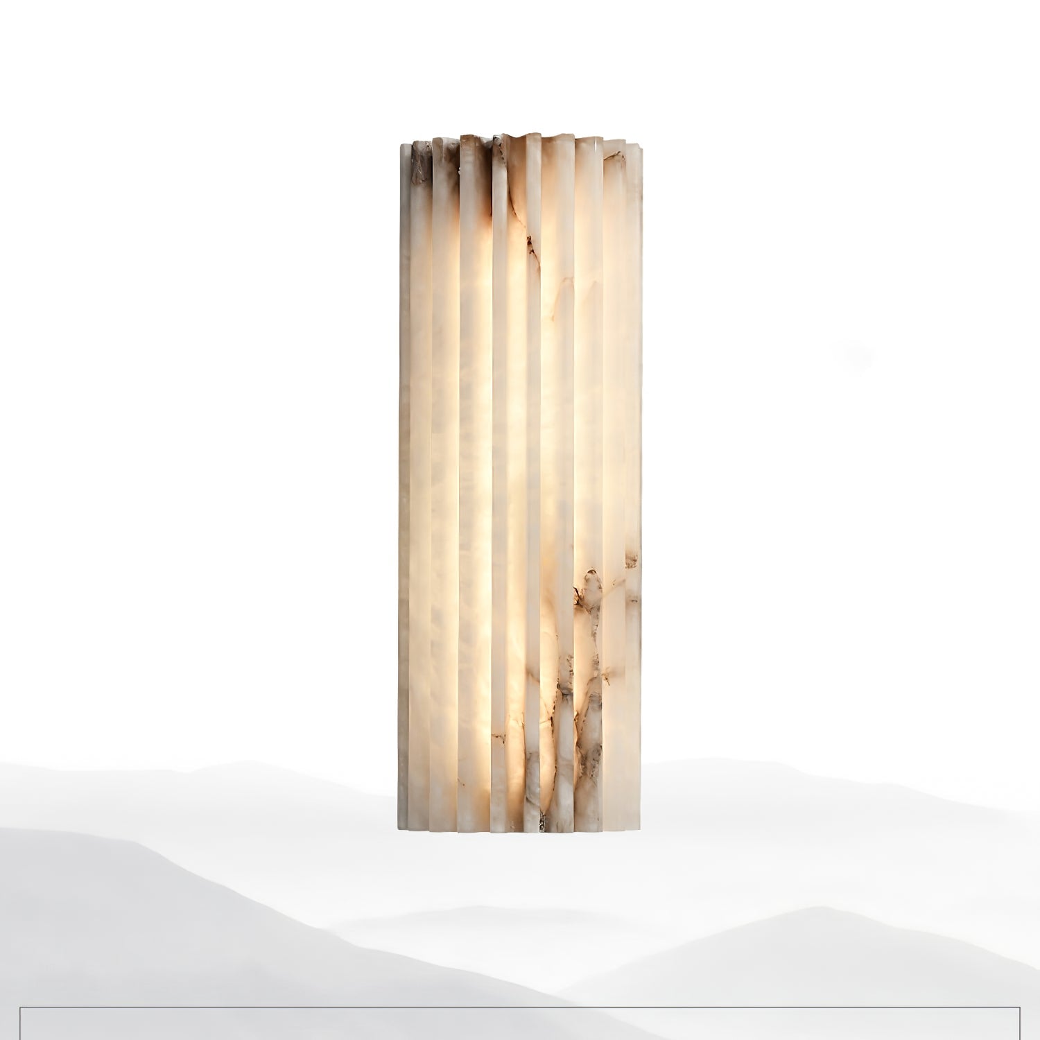 Alvia Alabaster Wall Light, Hardwired Wall Sconce, detail 6