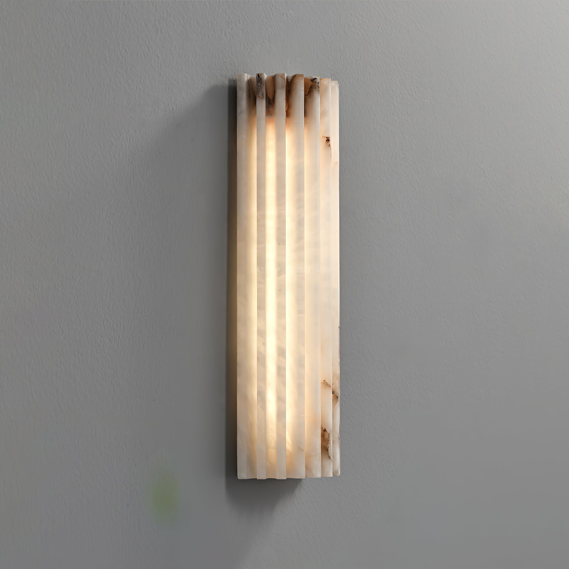 Alvia Alabaster Wall Light, Hardwired Wall Sconce, detail 9
