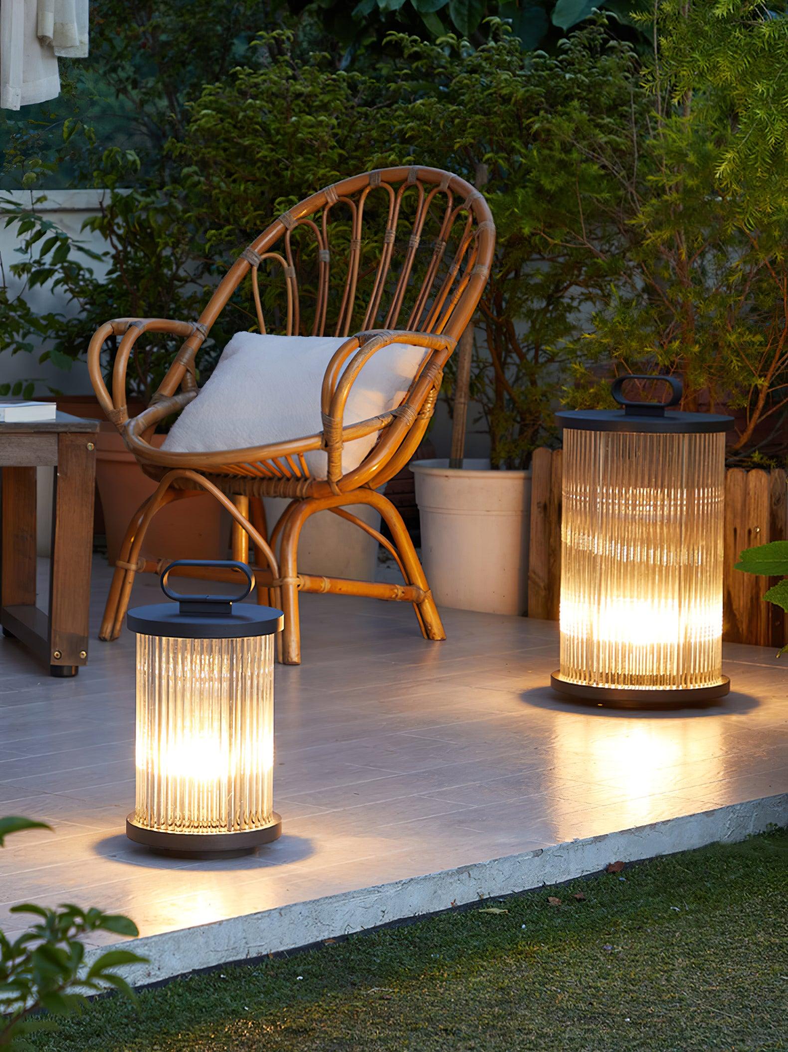 Lantern Garden Solar Exterior Light - ∅ 7.9″ x H 14.2″ Stainless Steel, Outdoor Wall Light, detail 11