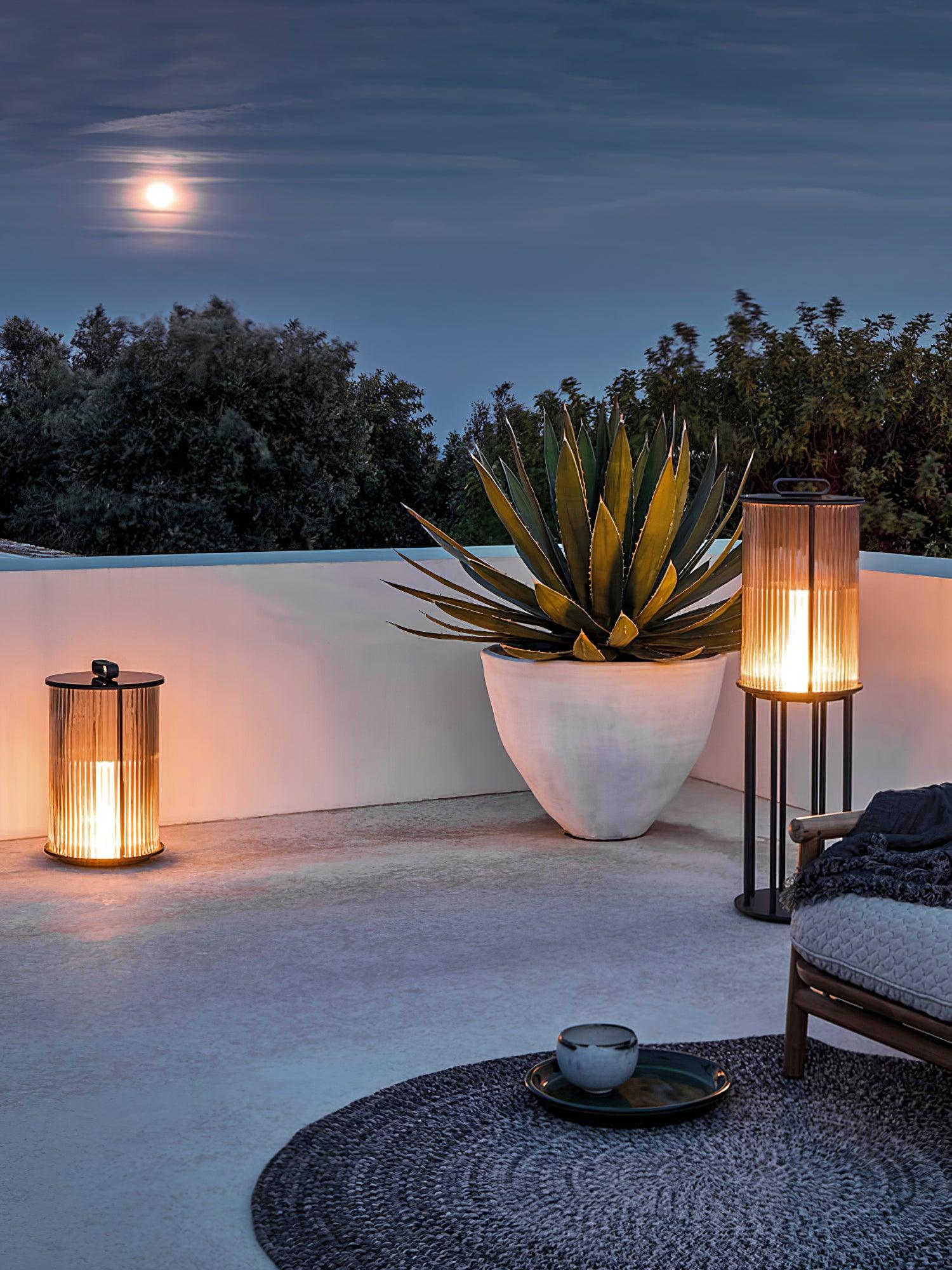 Lantern Garden Solar Exterior Light - ∅ 7.9″ x H 14.2″ Stainless Steel, Outdoor Wall Light, detail 13