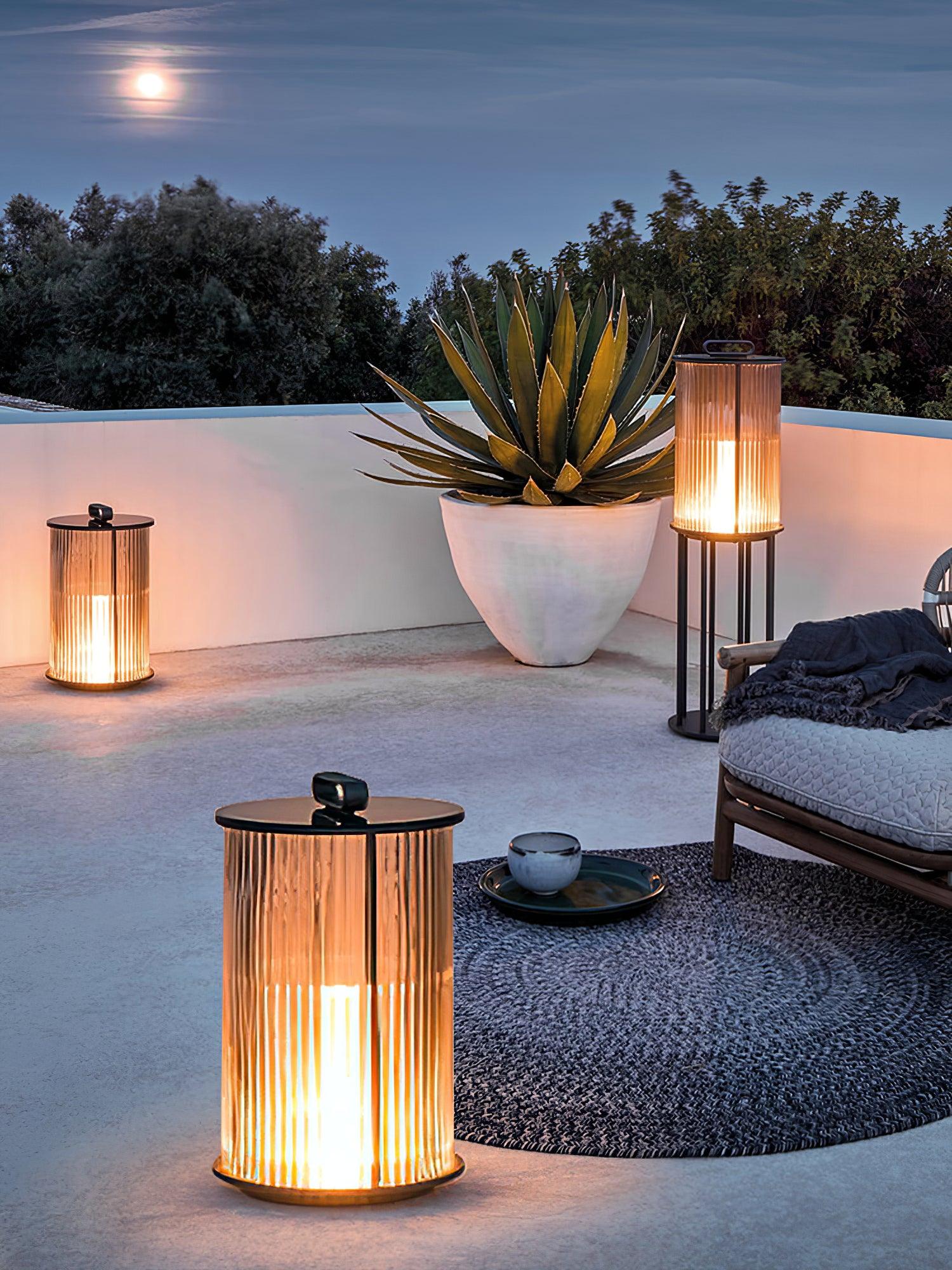 Lantern Garden Solar Exterior Light - ∅ 7.9″ x H 14.2″ Stainless Steel, Outdoor Wall Light, detail 14