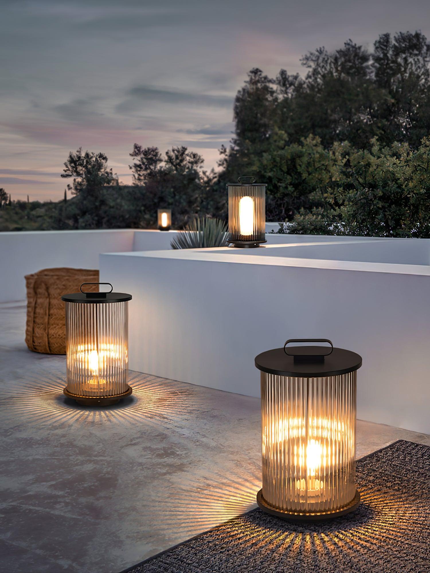 Lantern Garden Solar Exterior Light - ∅ 7.9″ x H 14.2″ Stainless Steel, Outdoor Wall Light, detail 16