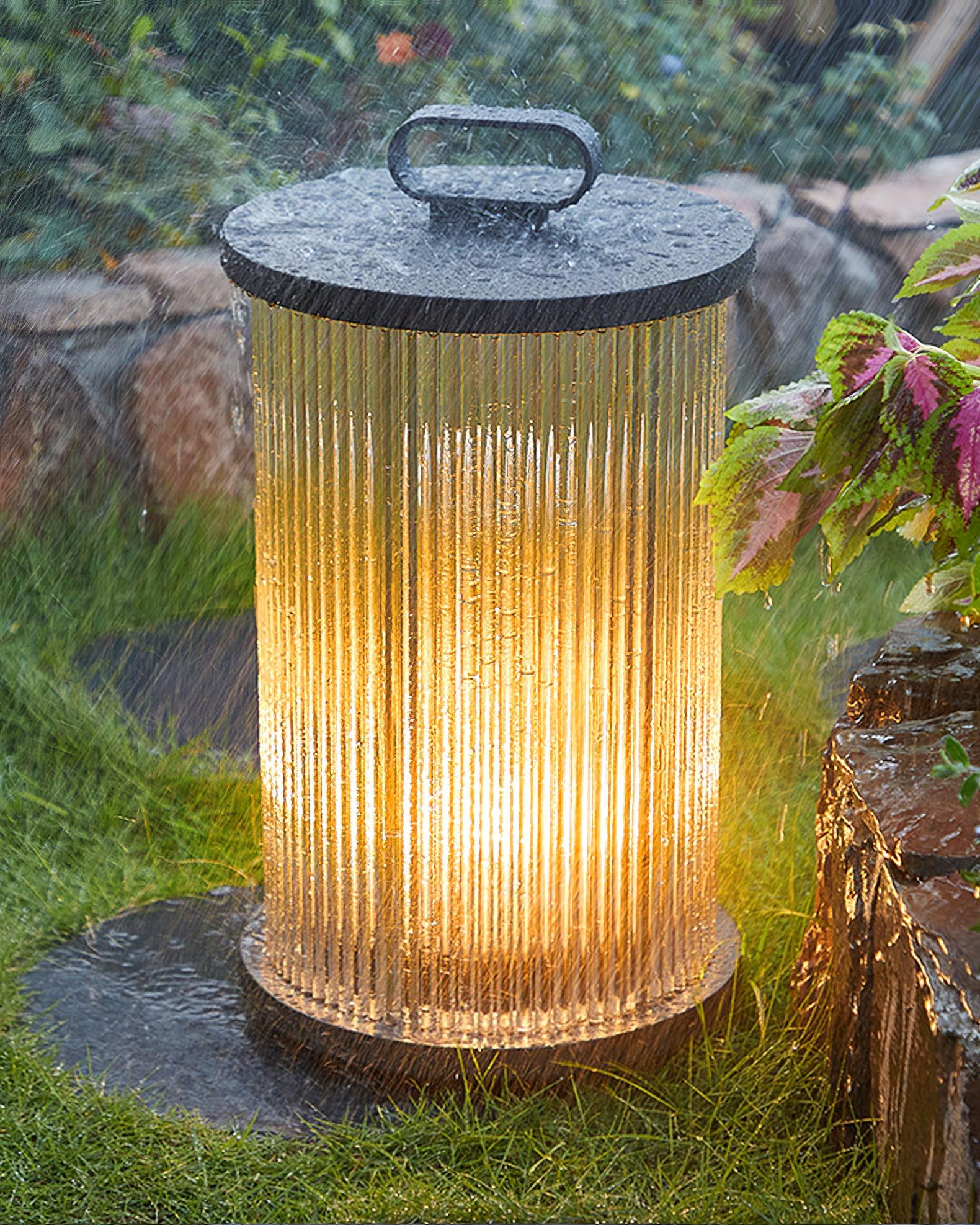 Lantern Garden Solar Exterior Light - ∅ 7.9″ x H 14.2″ Stainless Steel, Outdoor Wall Light, detail 27