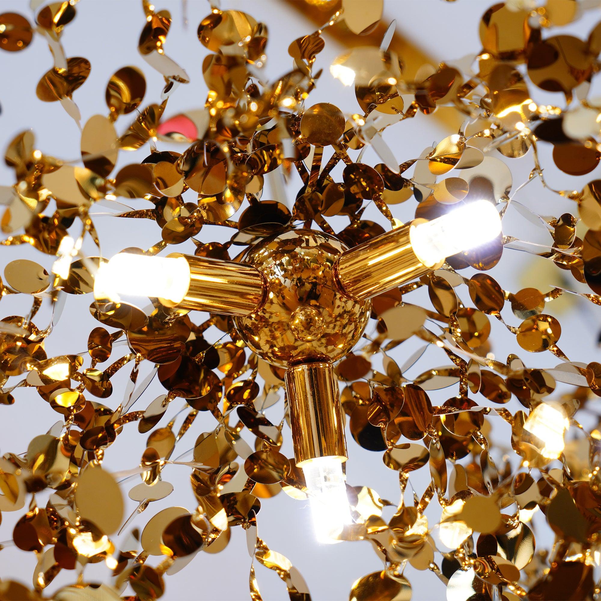 nickel chandelier shown as a main product image for foyers