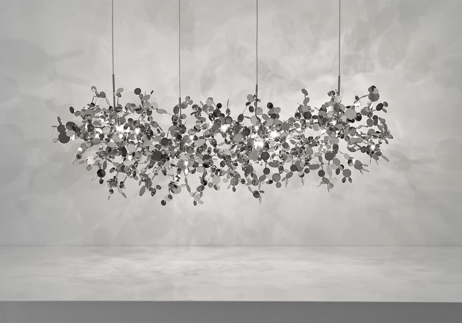 Close-up angle of Luminex Houselight Pendant Lamp Chandelier showing form and material detail