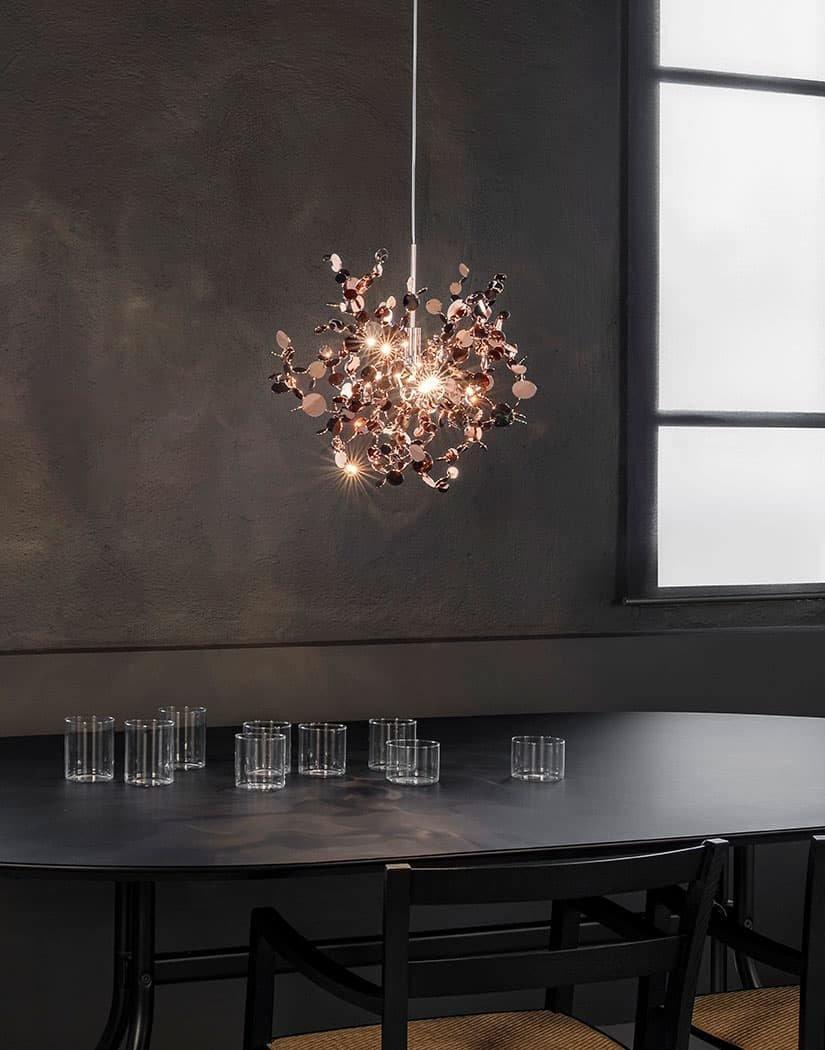 nickel chandelier shown as a main product image for foyers