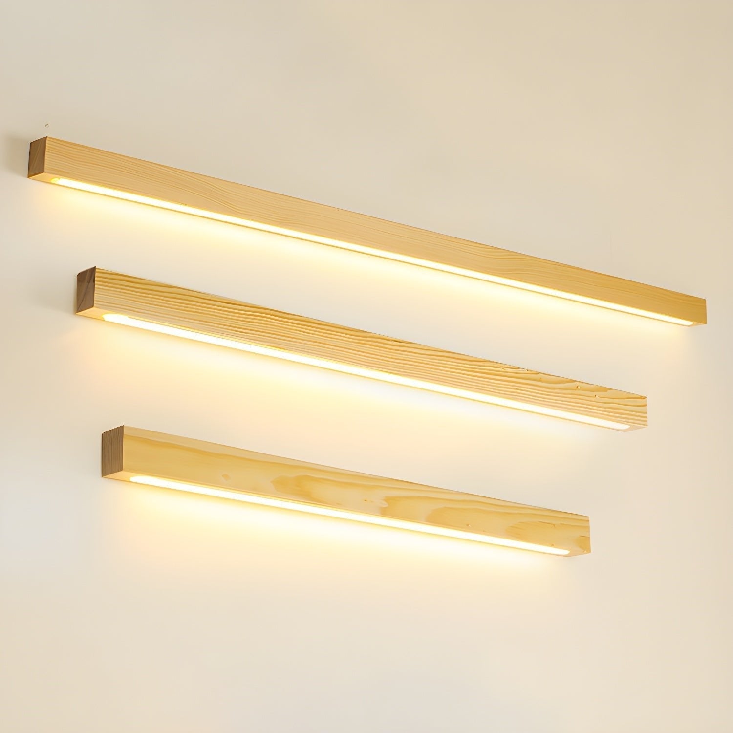 Arlo Linear Wood Wall Light, Hardwired Wall Sconce, detail 8