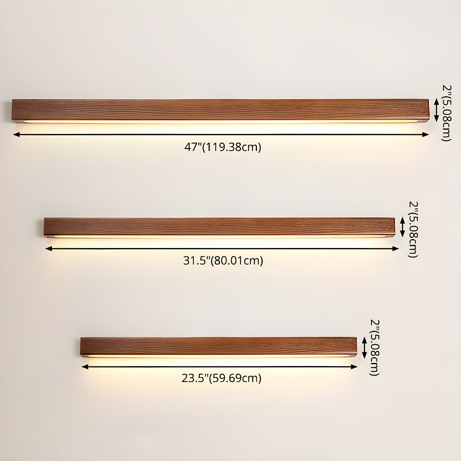 Arlo Linear Wood Wall Light, Hardwired Wall Sconce, detail 21