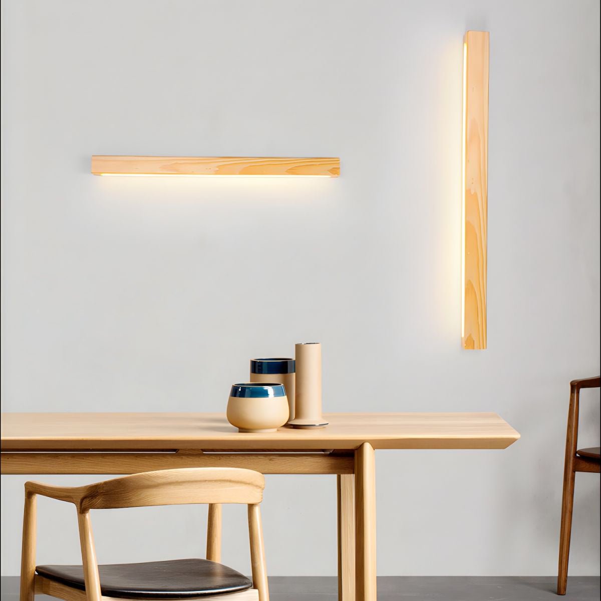Arlo Linear Wood Wall Light, Hardwired Wall Sconce, detail 26