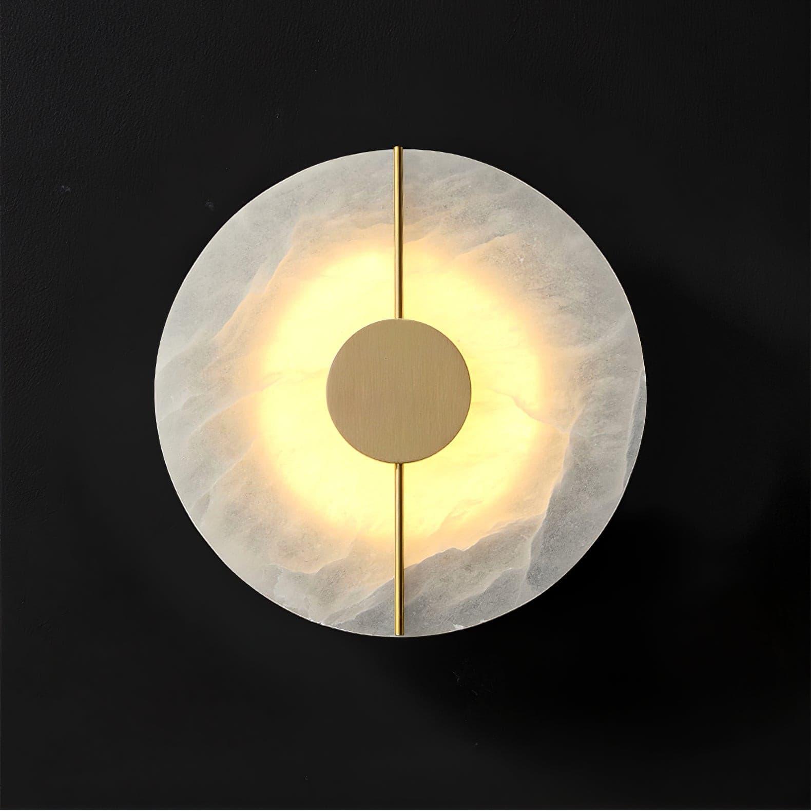 Artistic Alabaster Wall Light, Hardwired Wall Sconce, detail 23