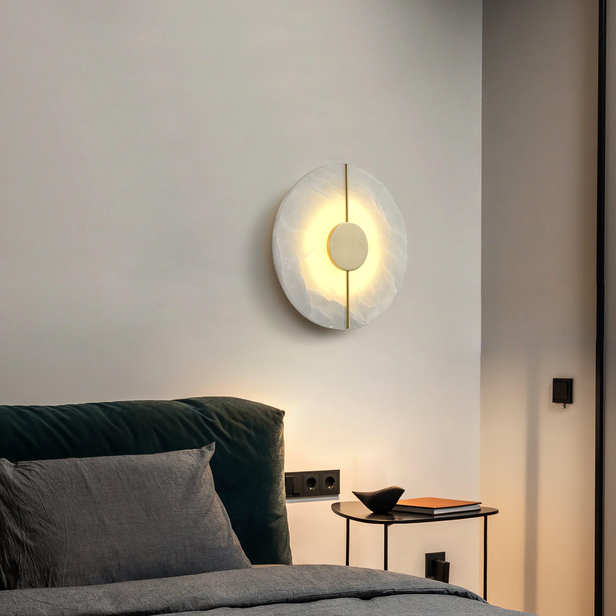Artistic Marble Wall Light, Bedroom Wall Sconce, detail 3