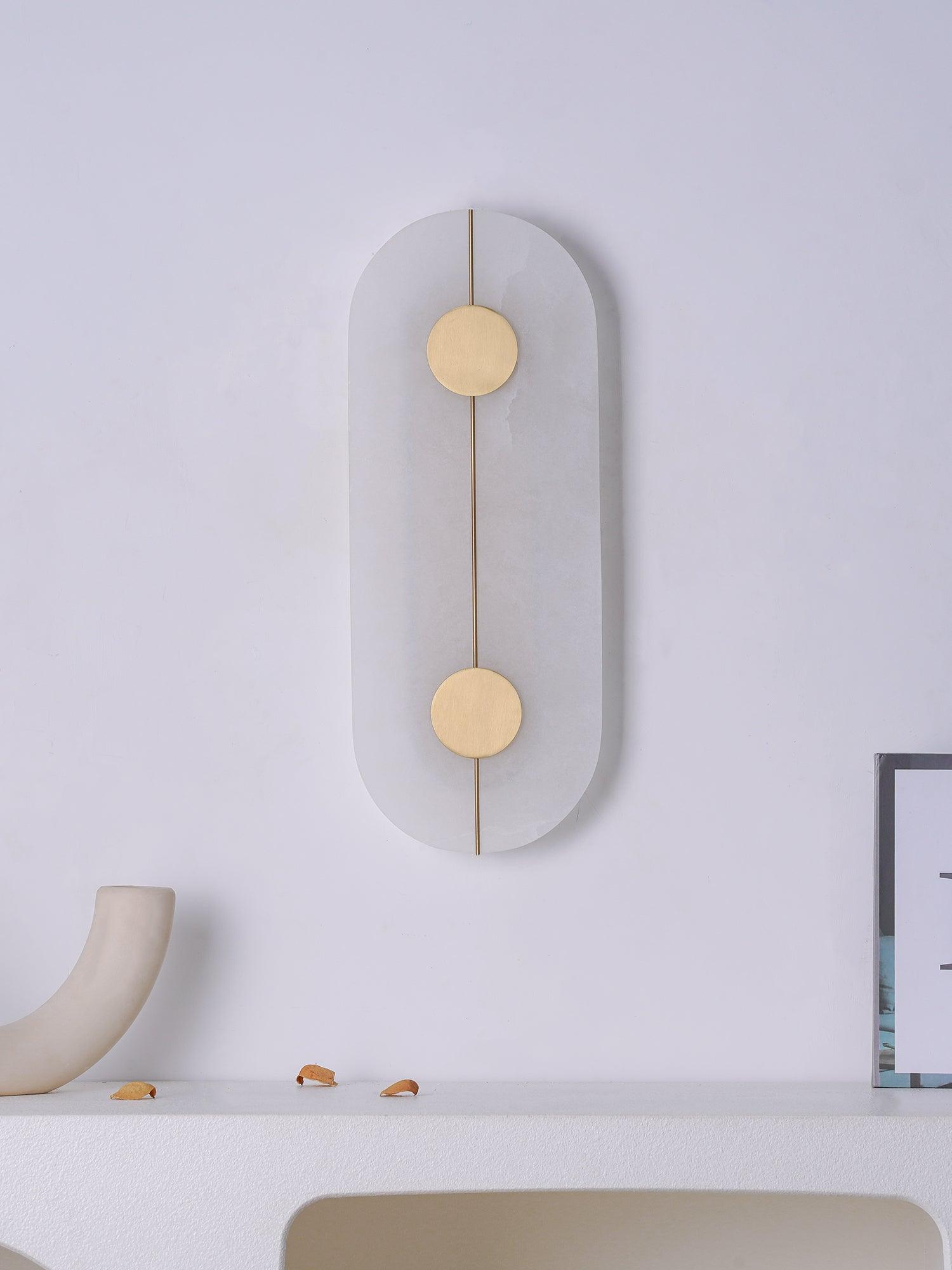 Artistic Alabaster Wall Light, Hardwired Wall Sconce, detail 5