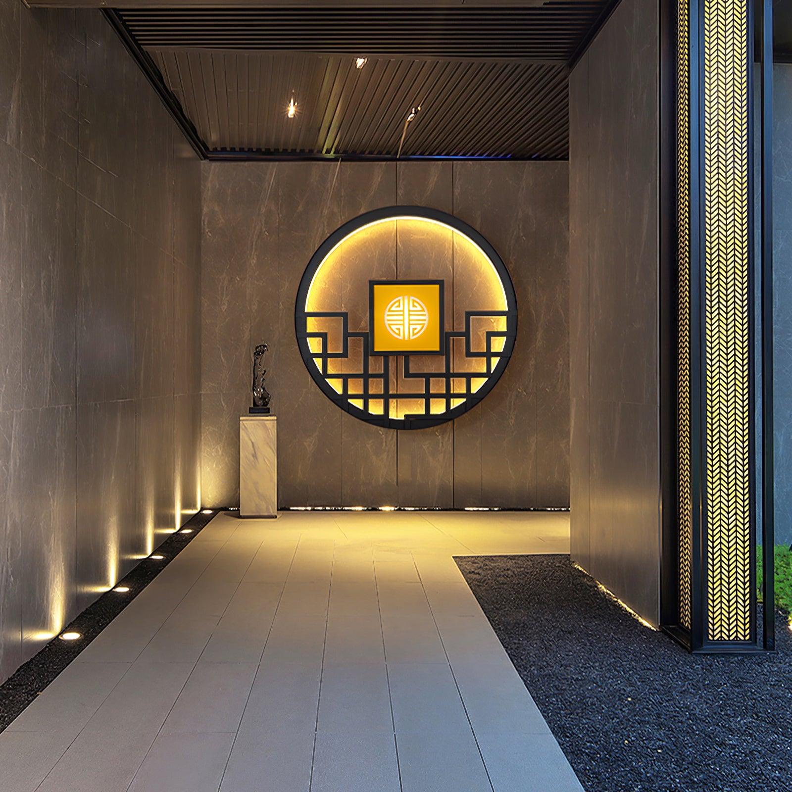 Circular Exterior Wall Light, Outdoor Wall Light, detail 8