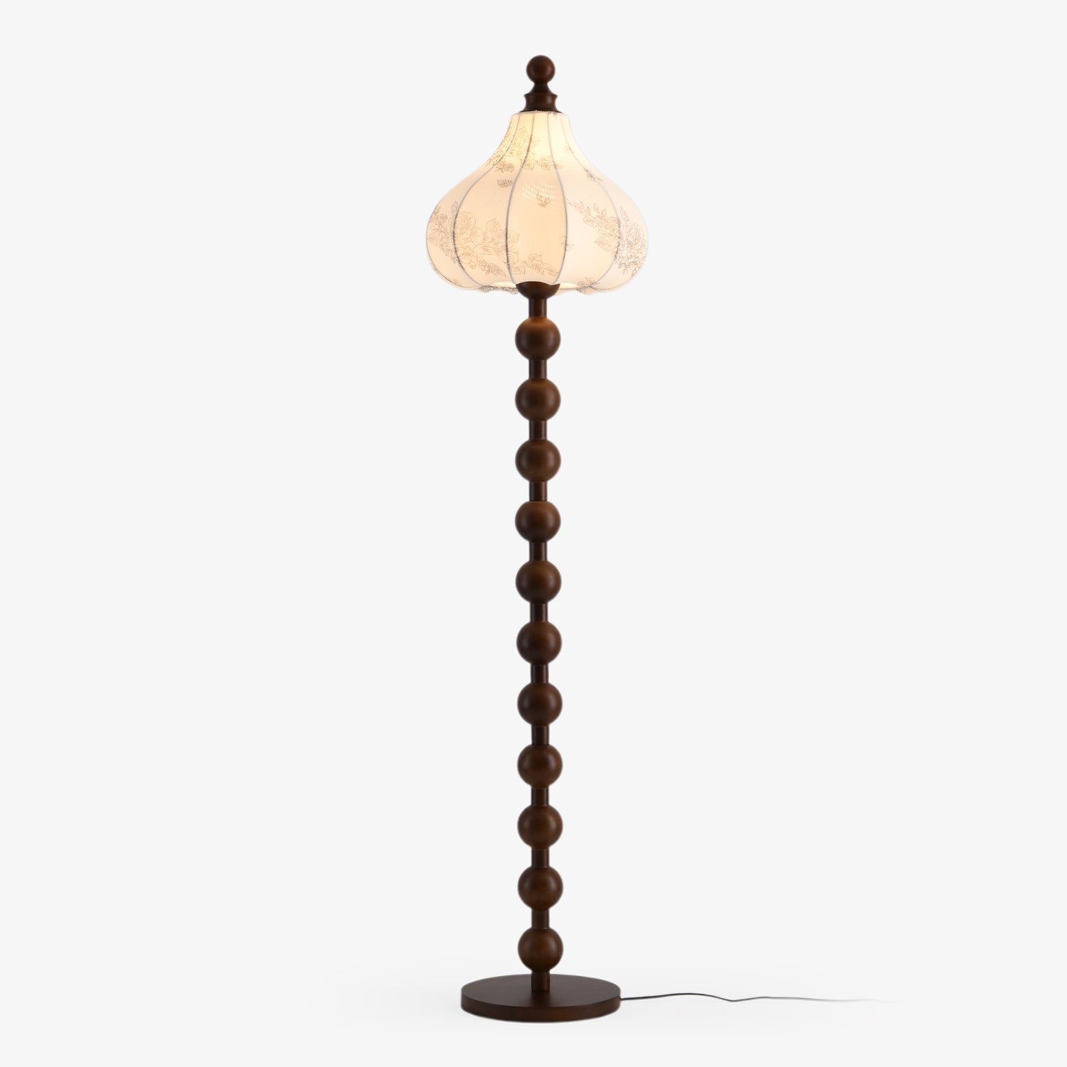 Astrid Fabric Floor Light, Floor Lamp, Dia 40cm x H 165cm