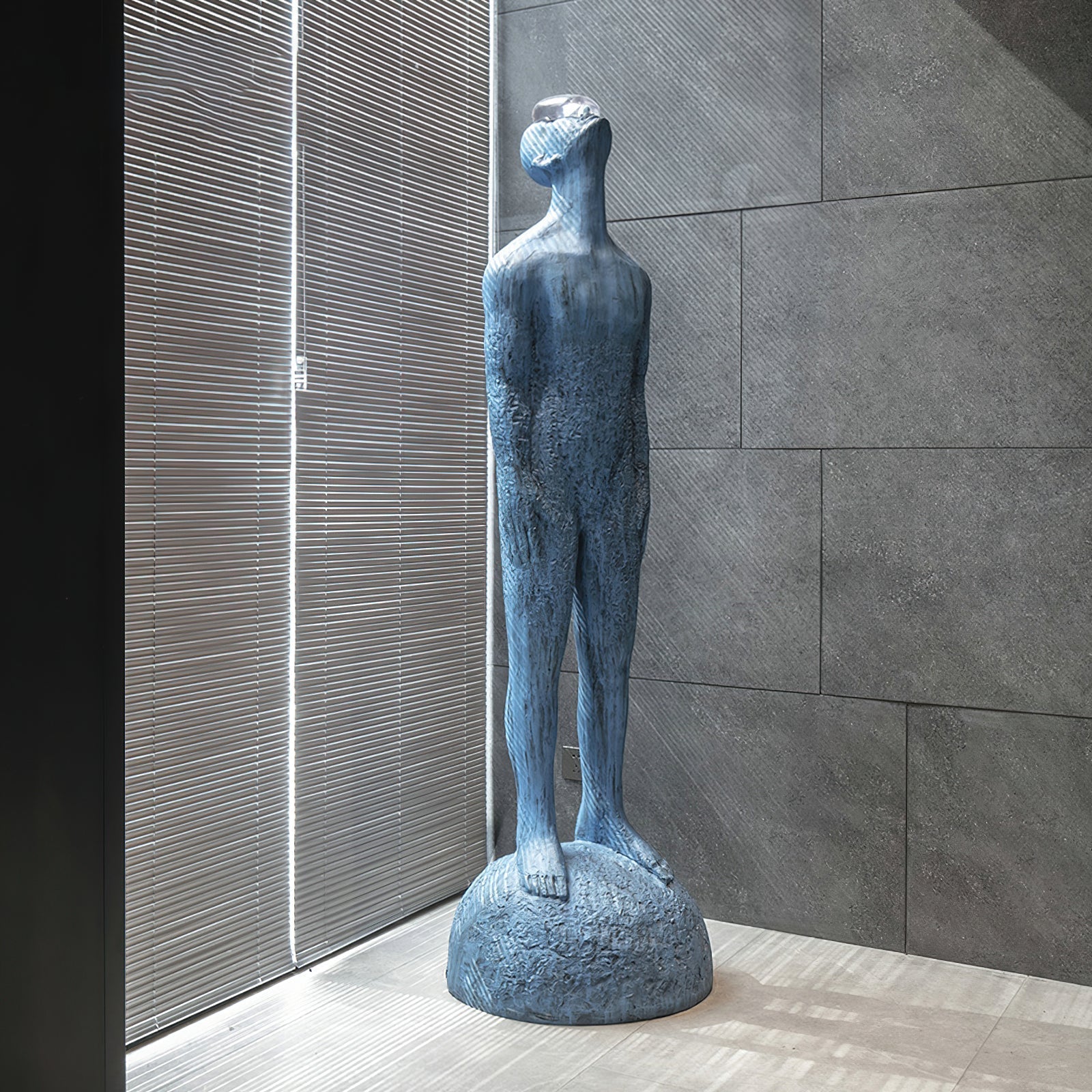 Atlas Guardian Sculpture Floor Lamp detail view 6
