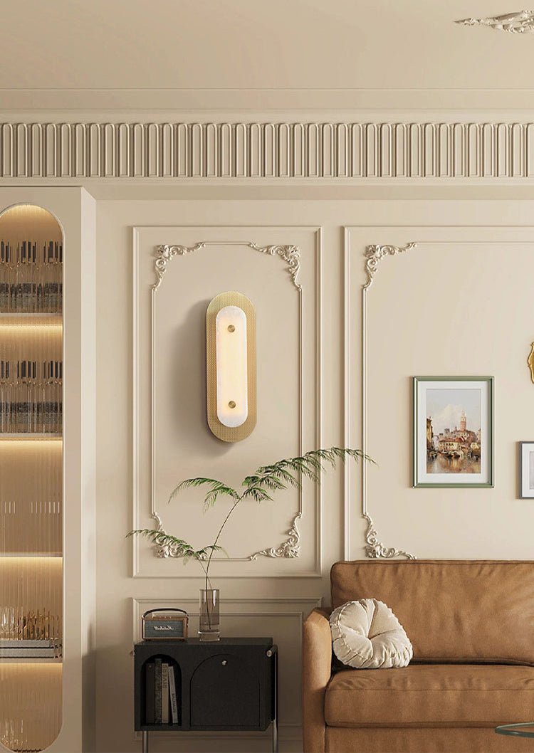 Aurelia Perforated Alabaster Wall Light - Wall Lamp, Hardwired Wall Sconce, detail 5