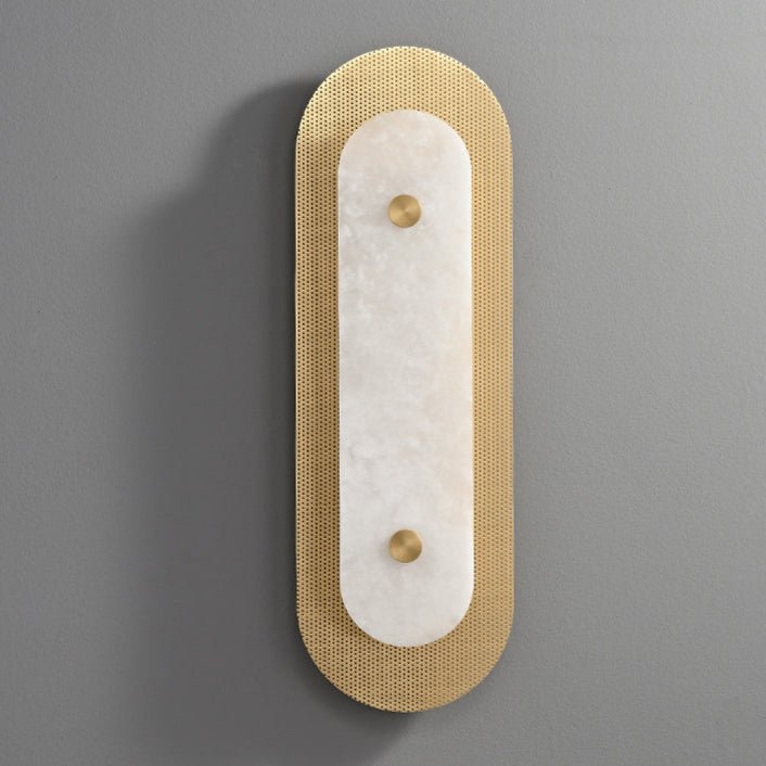 Aurelia Perforated Alabaster Wall Light - Wall Lamp, Hardwired Wall Sconce, detail 7