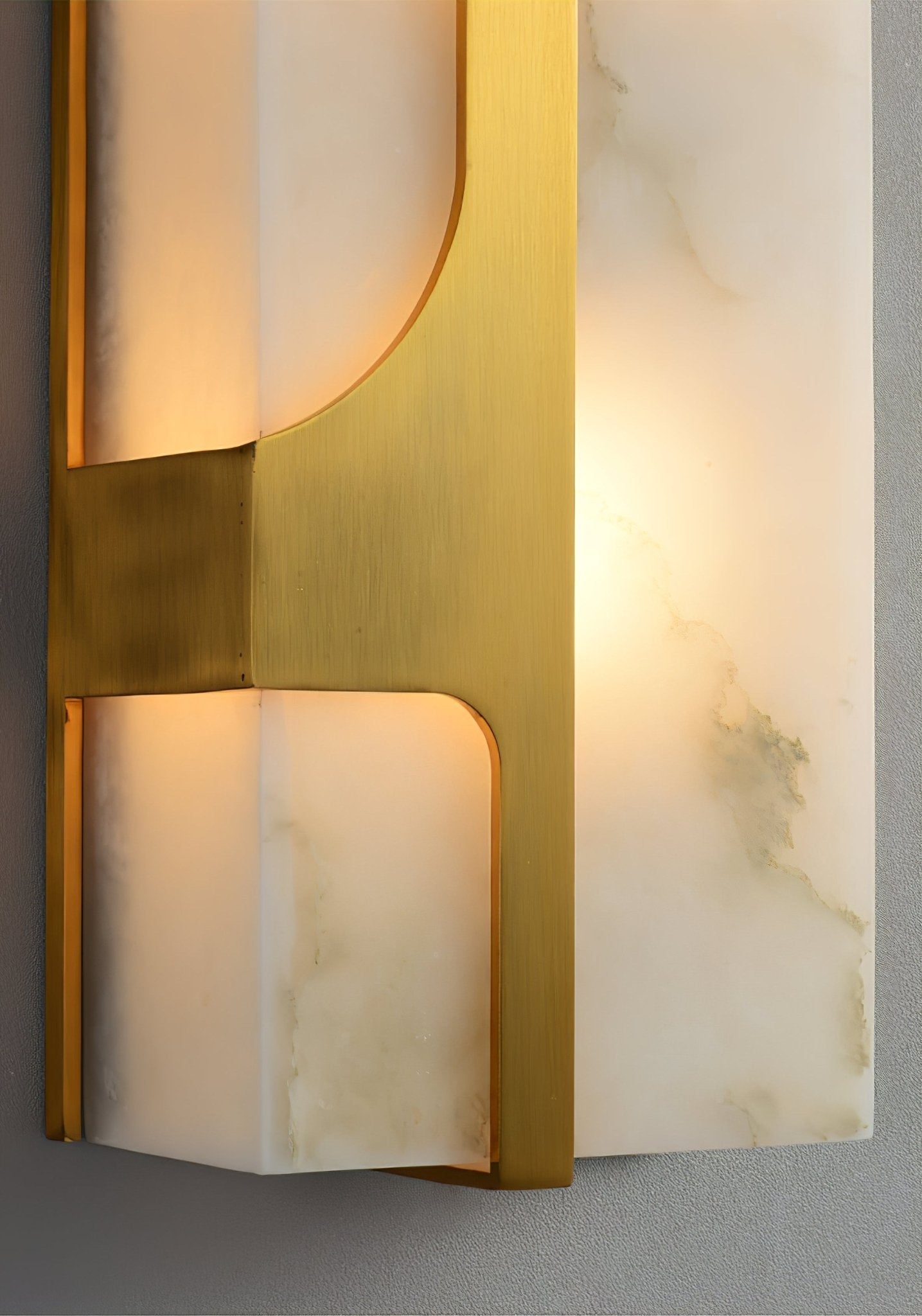 Aurevon Alabaster Wall Light, Hardwired Wall Sconce, detail 4
