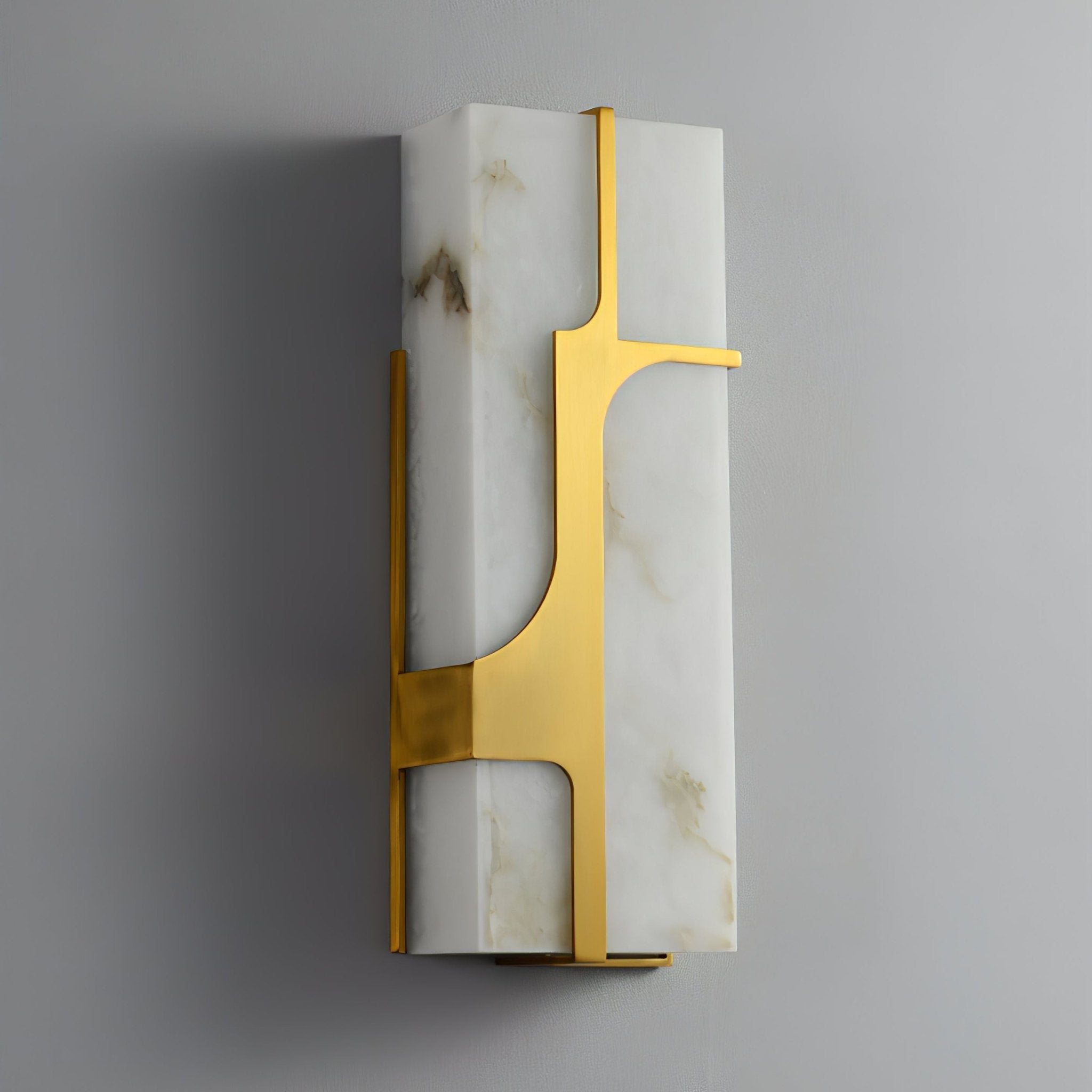 Aurevon Alabaster Wall Light, Hardwired Wall Sconce, detail 6