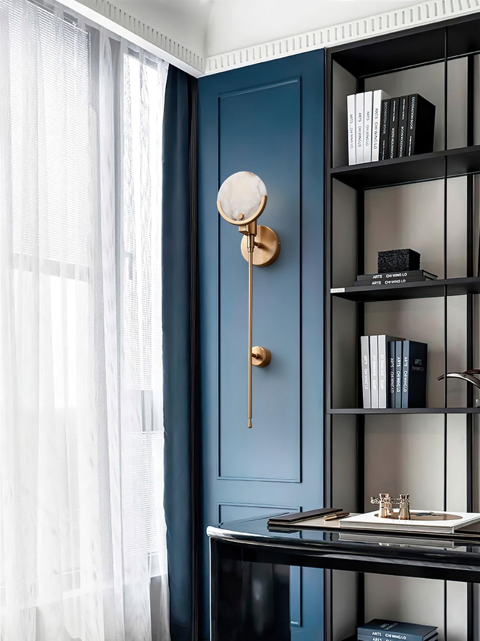 Ava Brass Wall Lamp