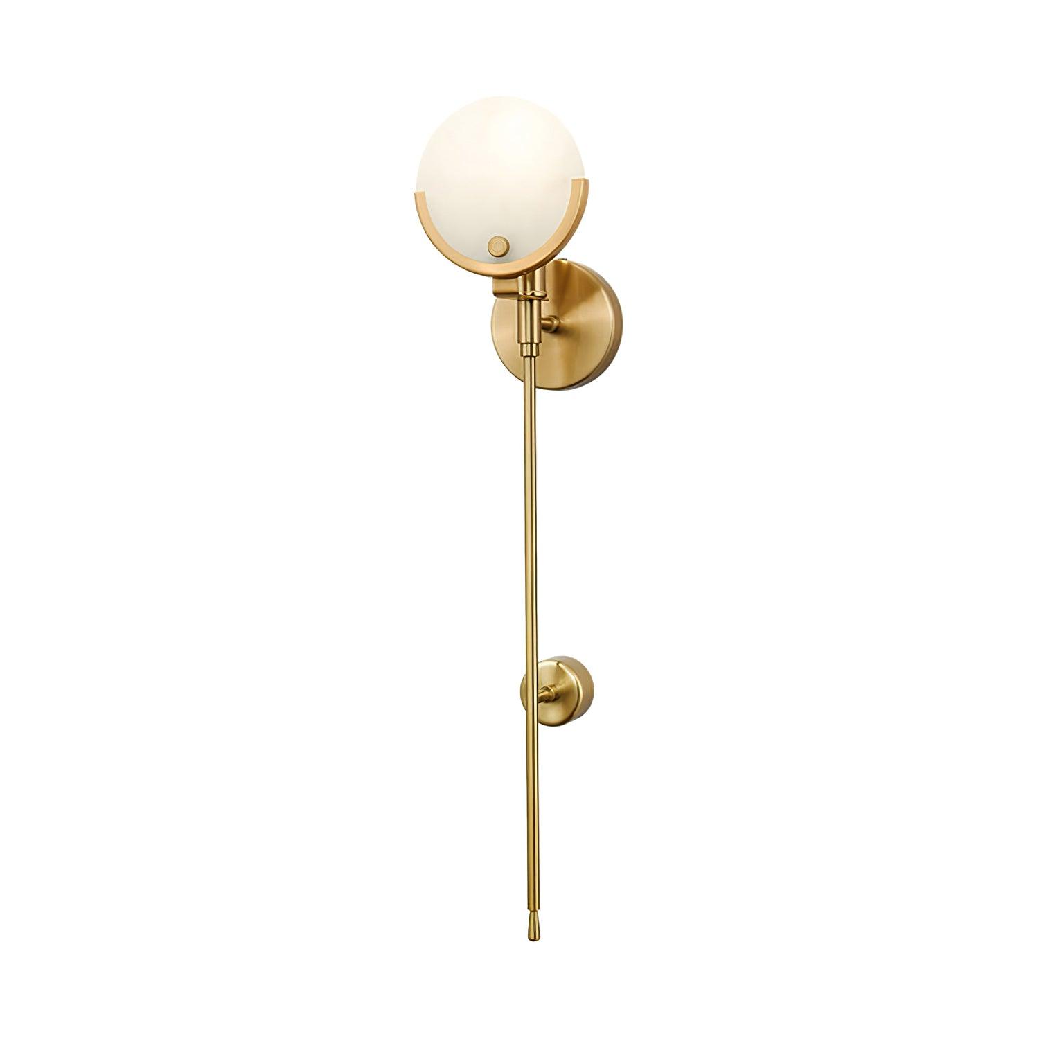 Ava Brass Wall Light, Hardwired Wall Sconce, detail 6