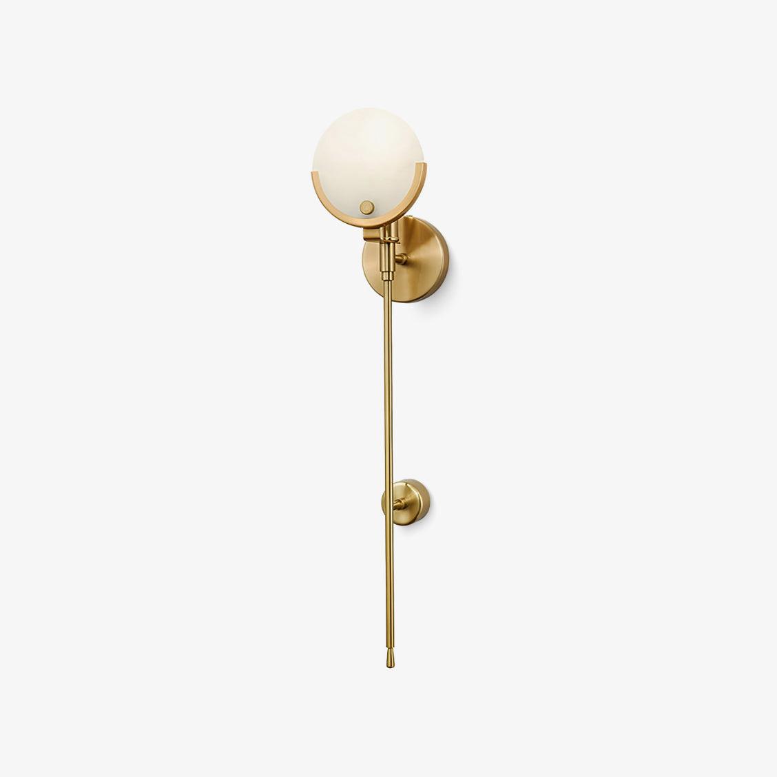 Ava Brass Wall Light, Hardwired Wall Sconce, detail 2