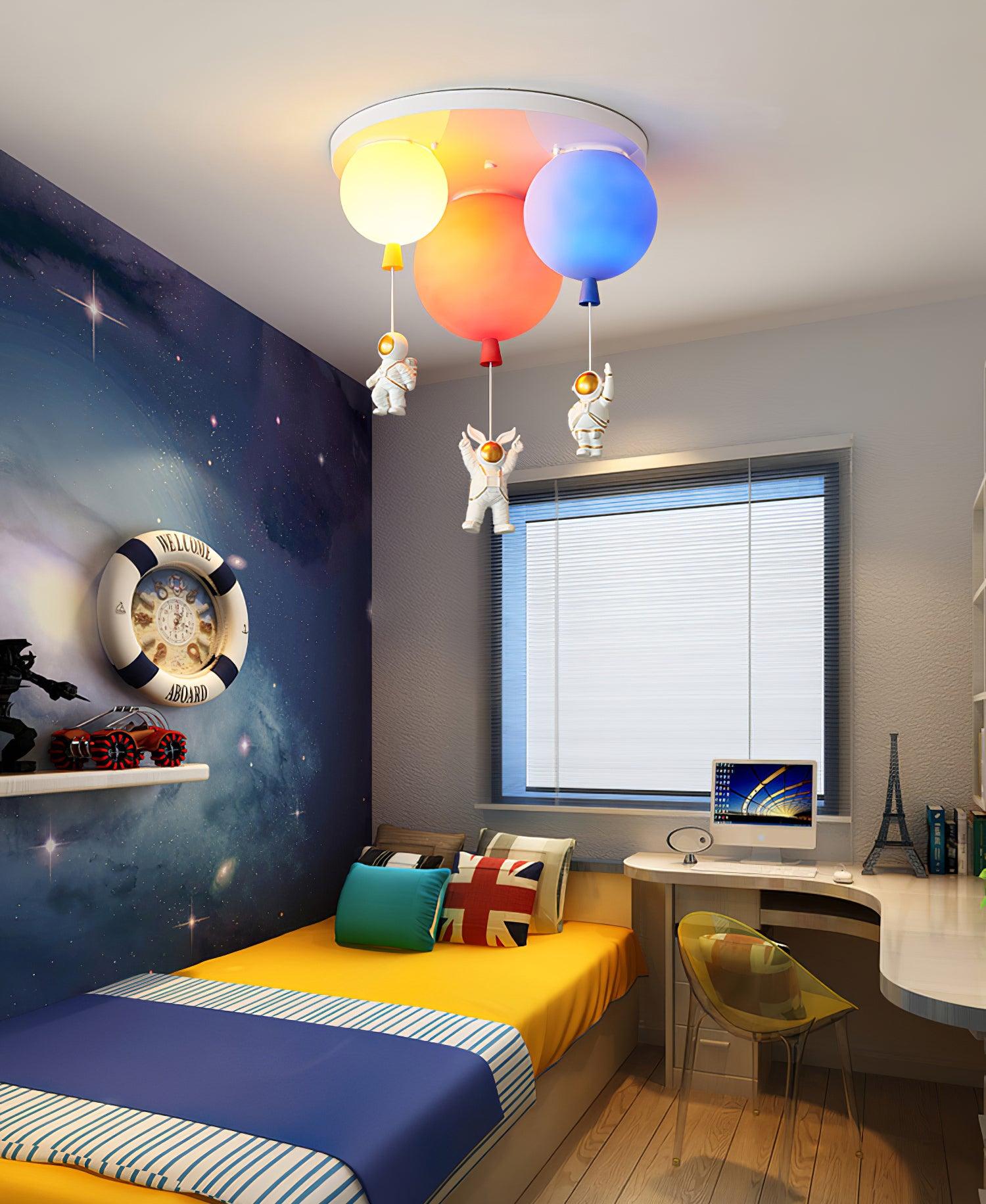 Frosted Balloon Combination Overhead Lamp Ceiling Light