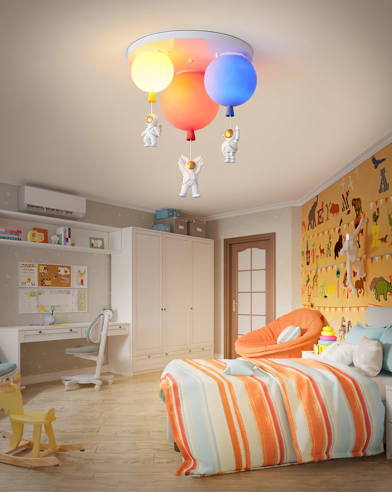 Frosted Balloon Combination Overhead Lamp Ceiling Light