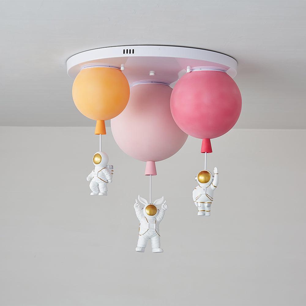 Frosted Balloon Combination Overhead Lamp Ceiling Light