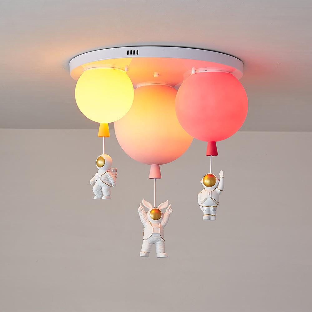 Frosted Balloon Combination Overhead Lamp Ceiling Light