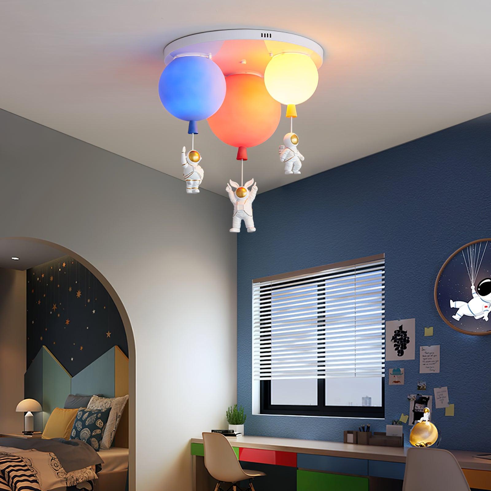 Frosted Balloon Combination Overhead Lamp Ceiling Light