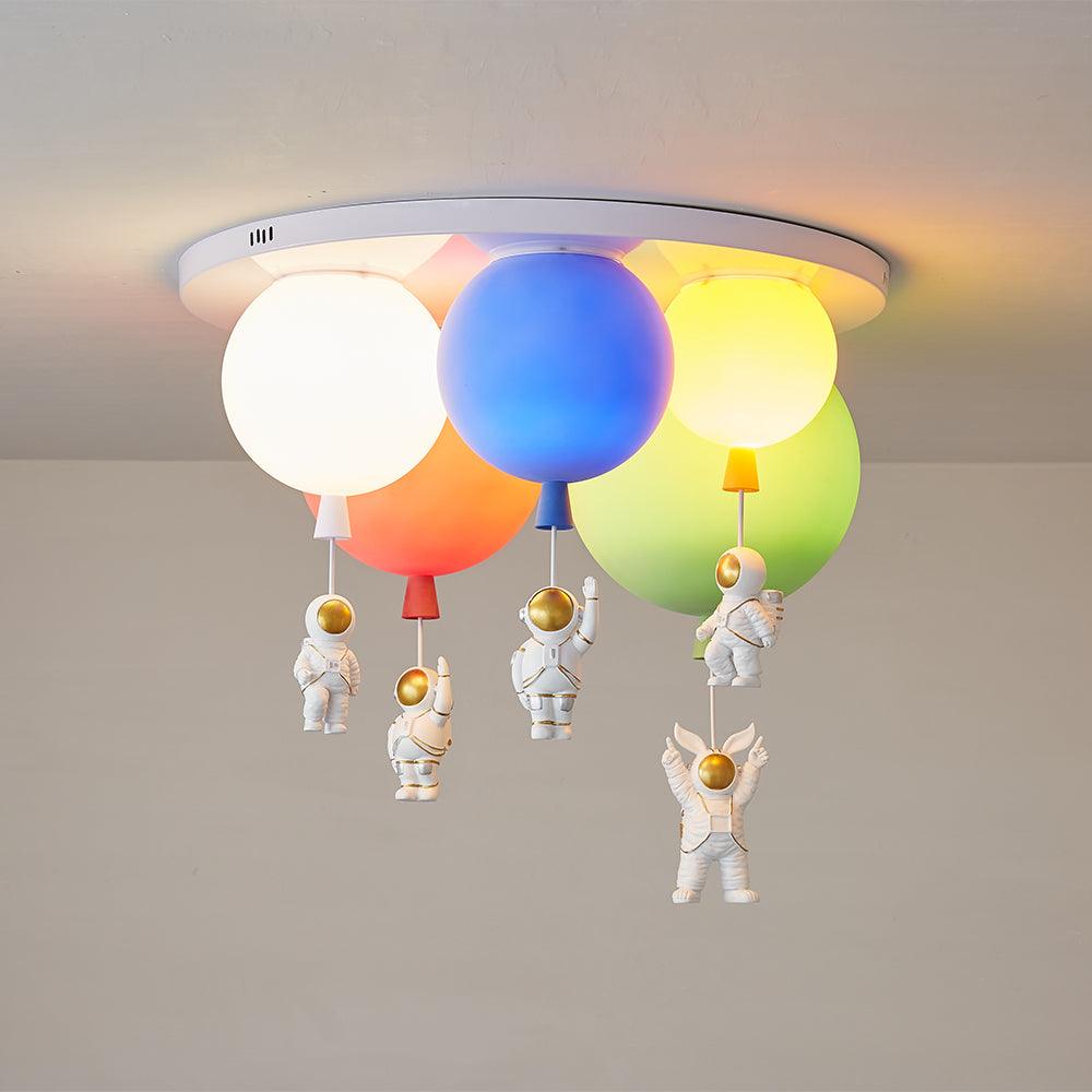 Frosted Balloon Combination Overhead Lamp Ceiling Light
