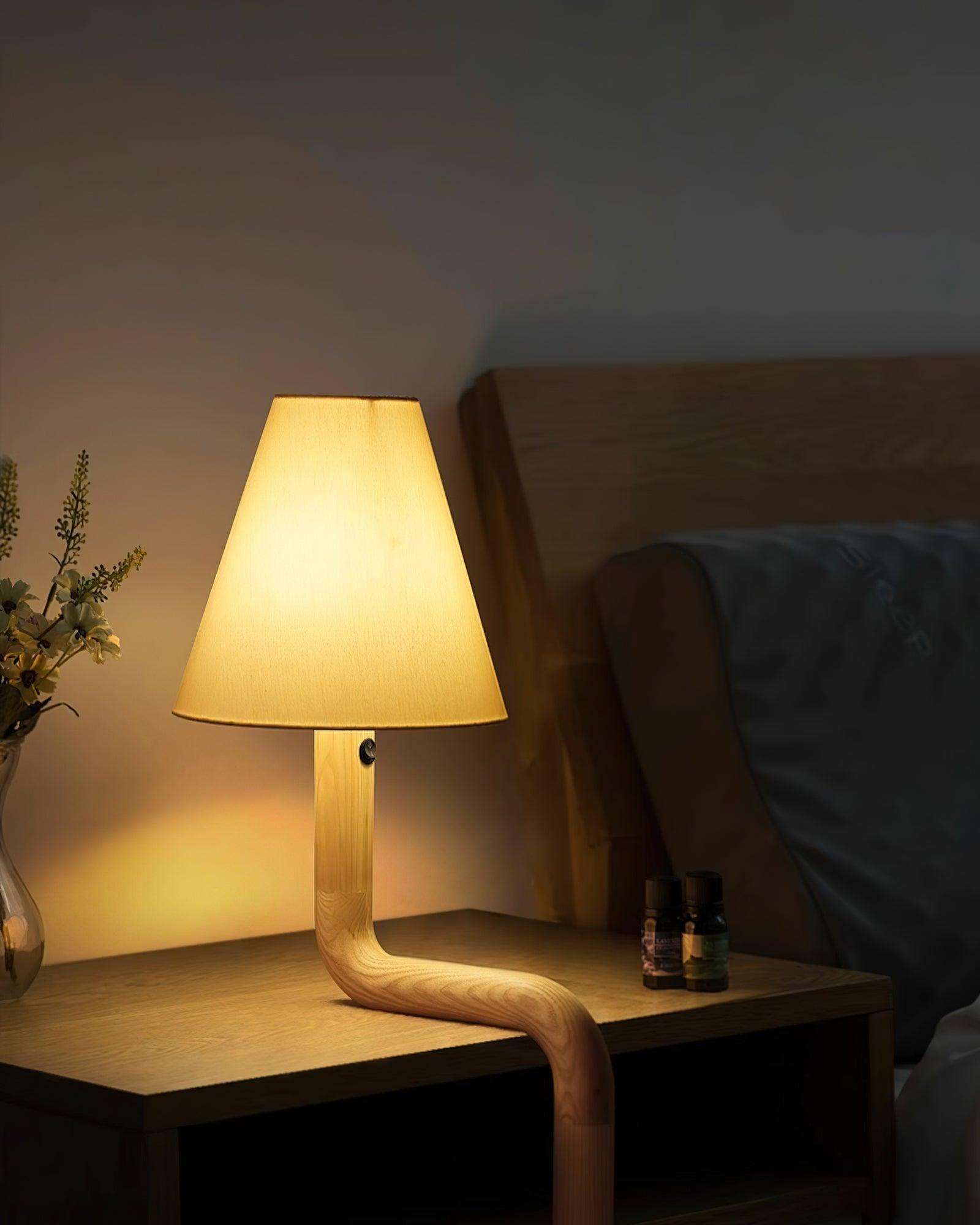 Bend Wood Table Lamp 8.7