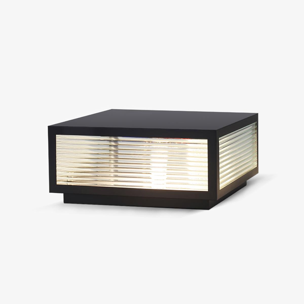 Glass Birillo Garden Lights, Outdoor Wall Light, Metal, L 25 cm x W 25cm x H 16.5cm