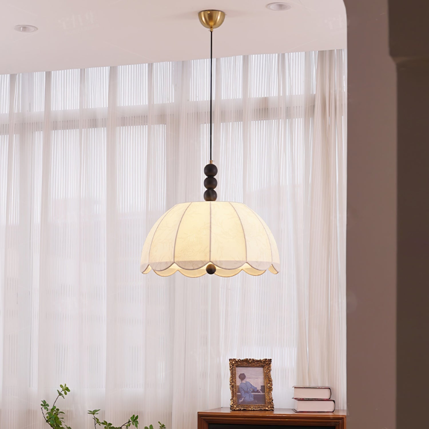 Blossom Fabric Pendant Light detail view 4
