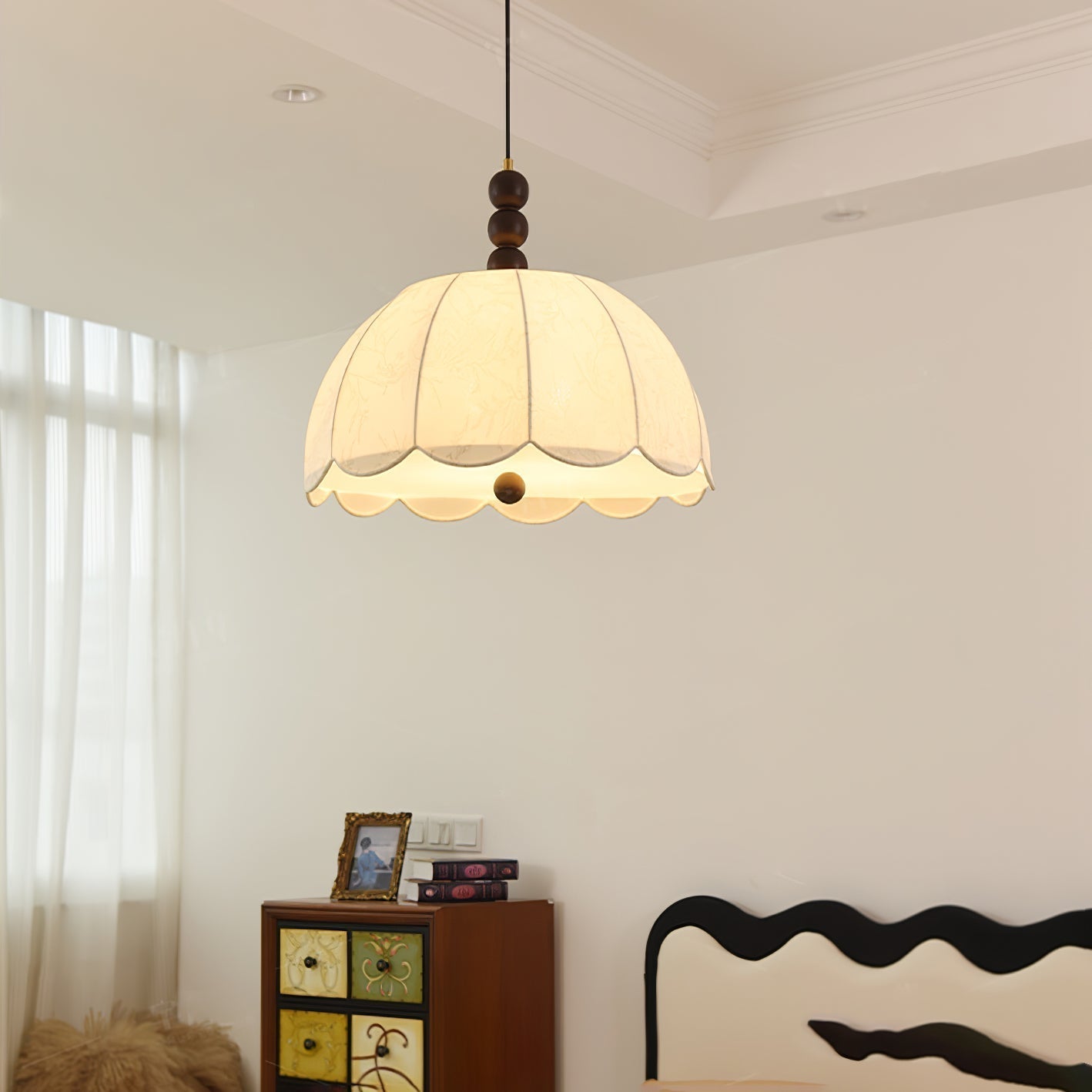 Blossom Fabric Pendant Light detail view 2
