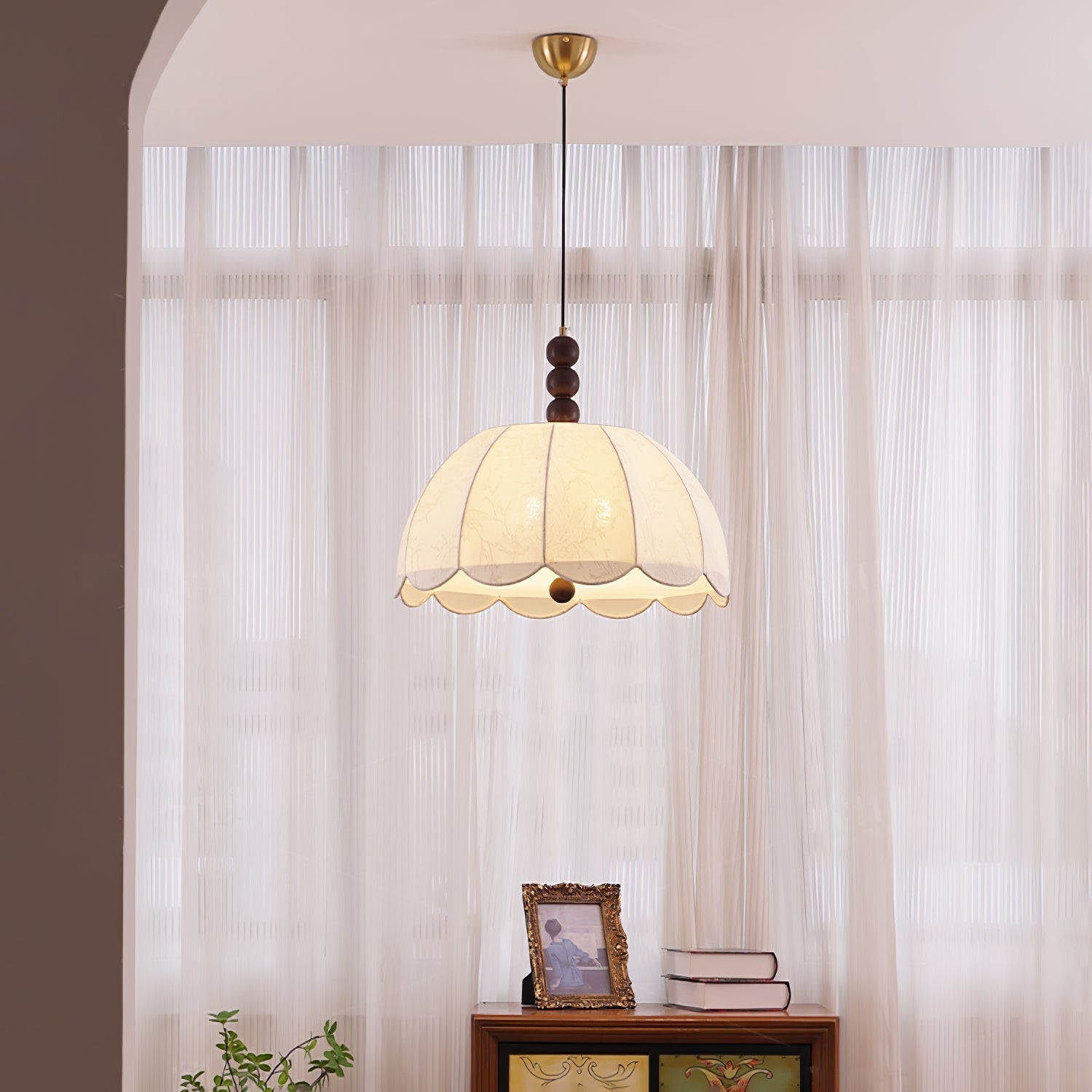 Blossom Fabric Pendant Light detail view 3