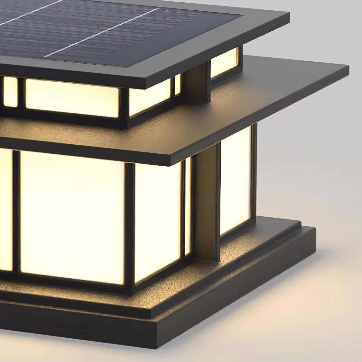 Boilyn Pillar Solar Outdoor Light Table Lamp