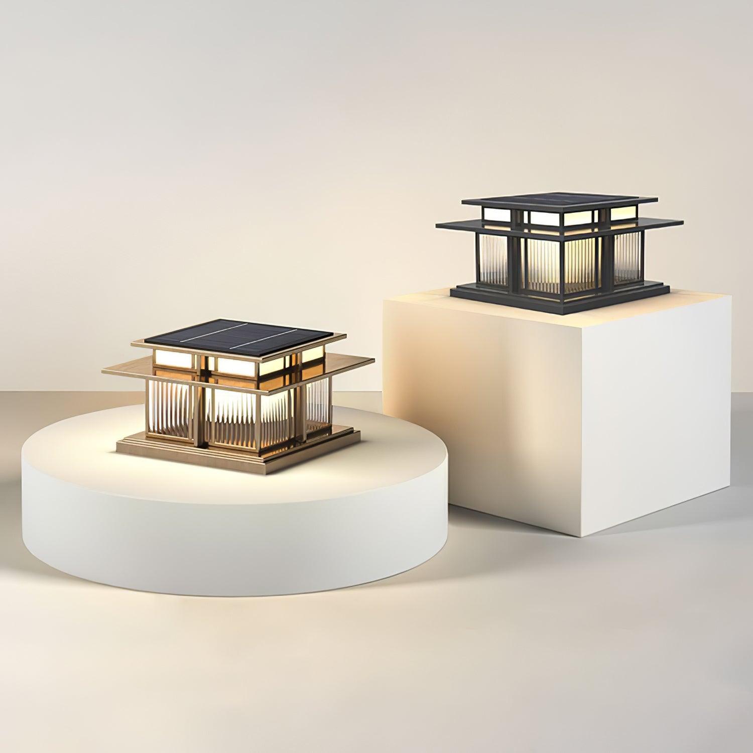 Boilyn Pillar Solar Outdoor Light Table Lamp