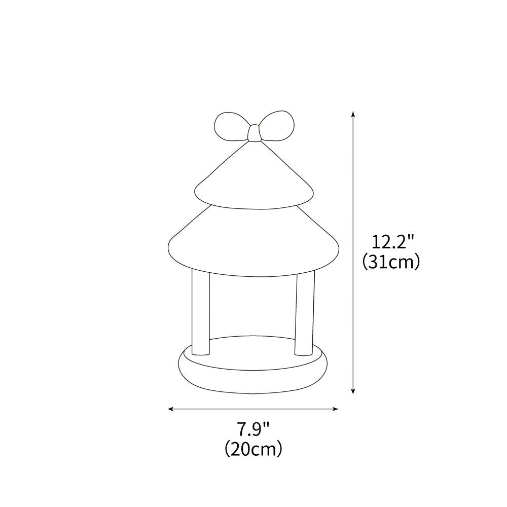 Bow Tie Cone Table Lamp 7.9