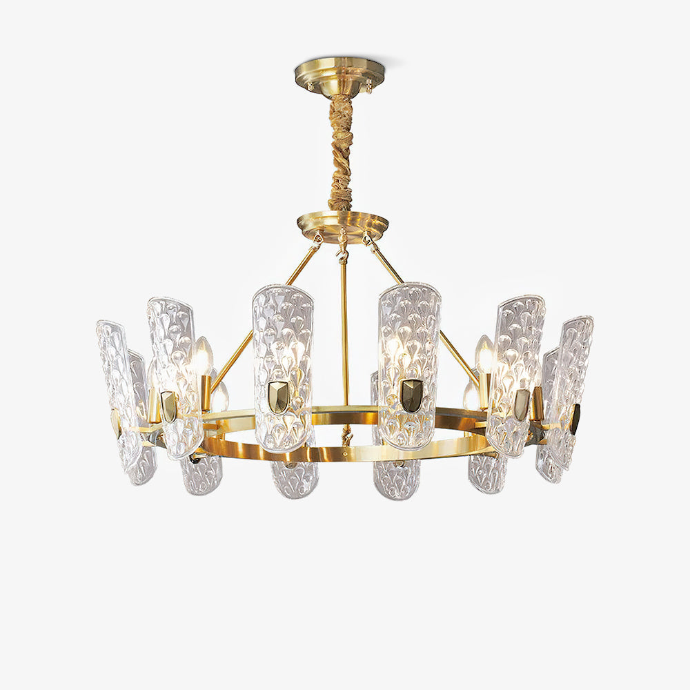 glass chandelier shown as a main product image for dining rooms